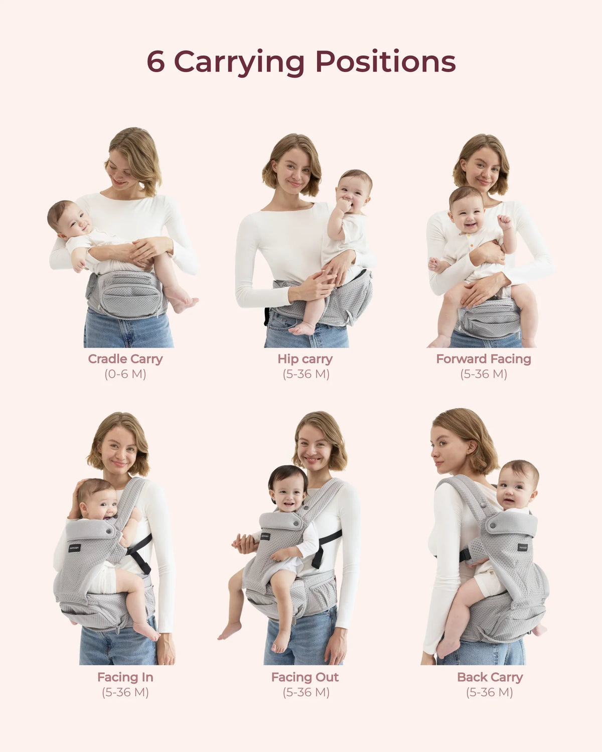 Momcozy Move2Fit Hüftsitztrage