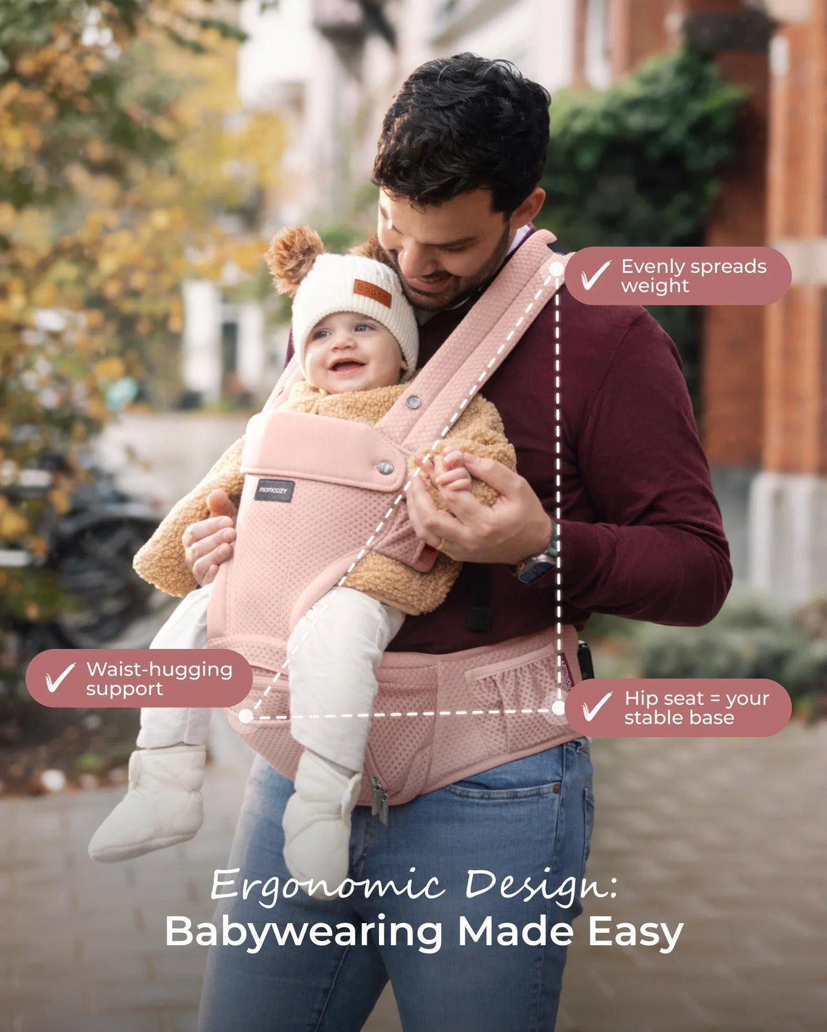 Momcozy Move2Fit Hüftsitztrage