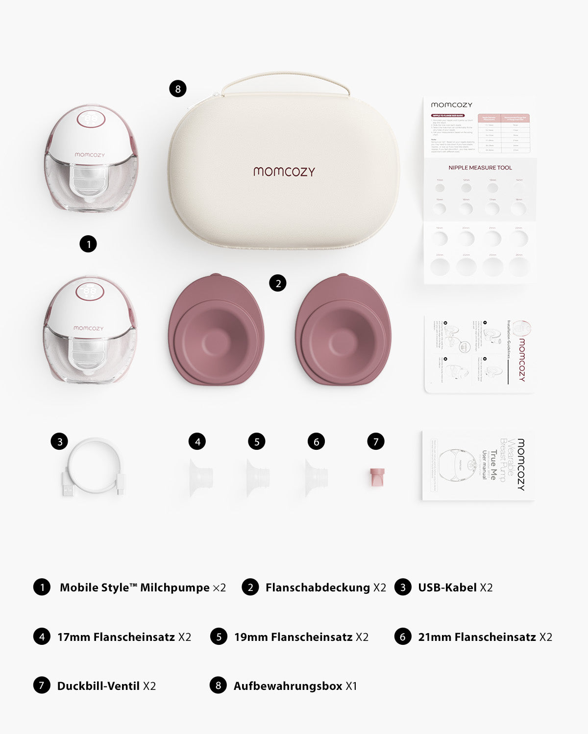 Momcozy Mobile Style™ Freihändige Milchpumpe | M6