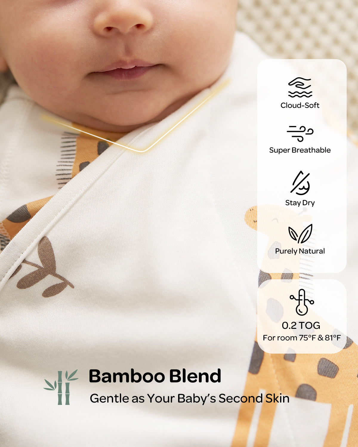 Momcozy Easy-Pucktuch für Babys von 0–3 Monaten
