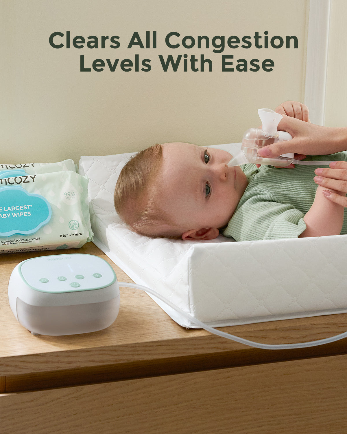 Momcozy BreezyClear Pro™ 2-in-1 Elektrischer Nasensauger mit Sprüh- und Saugfunktion