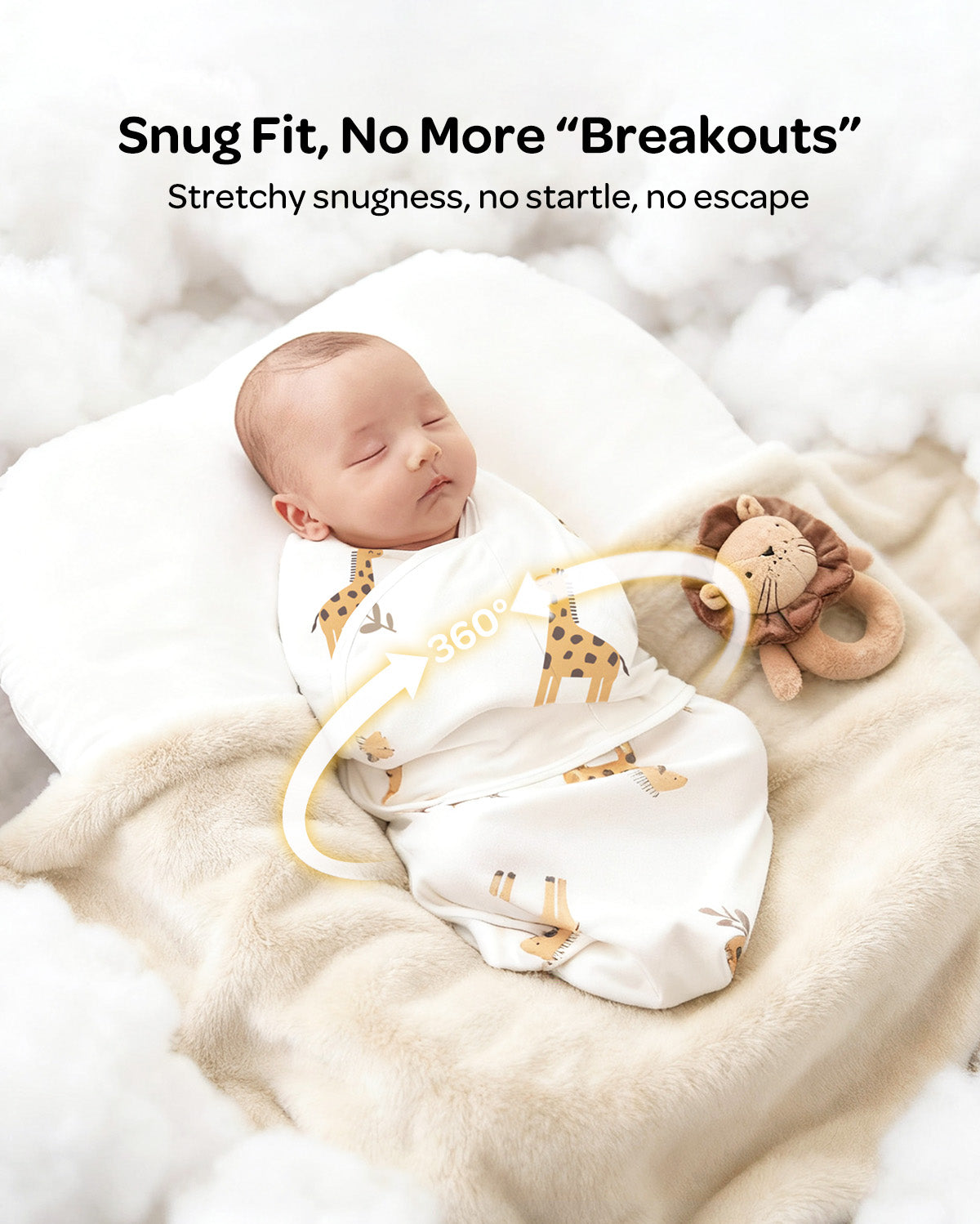 Momcozy Easy-Pucktuch für Babys von 0–3 Monaten