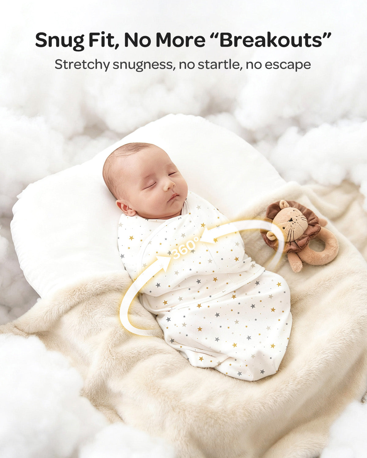 Momcozy Easy-Pucktuch für Babys von 0–3 Monaten