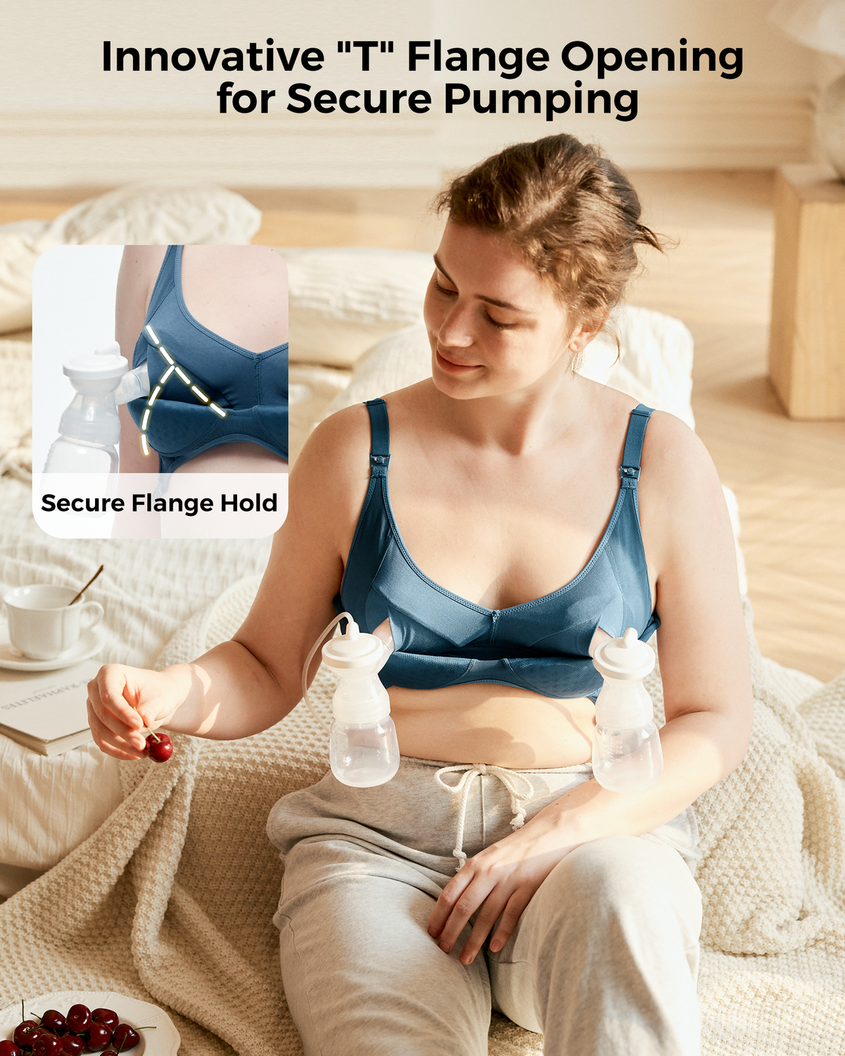 Momcozy Tencel™-Gewebe Kabelloser & nahtloser Pump-BH