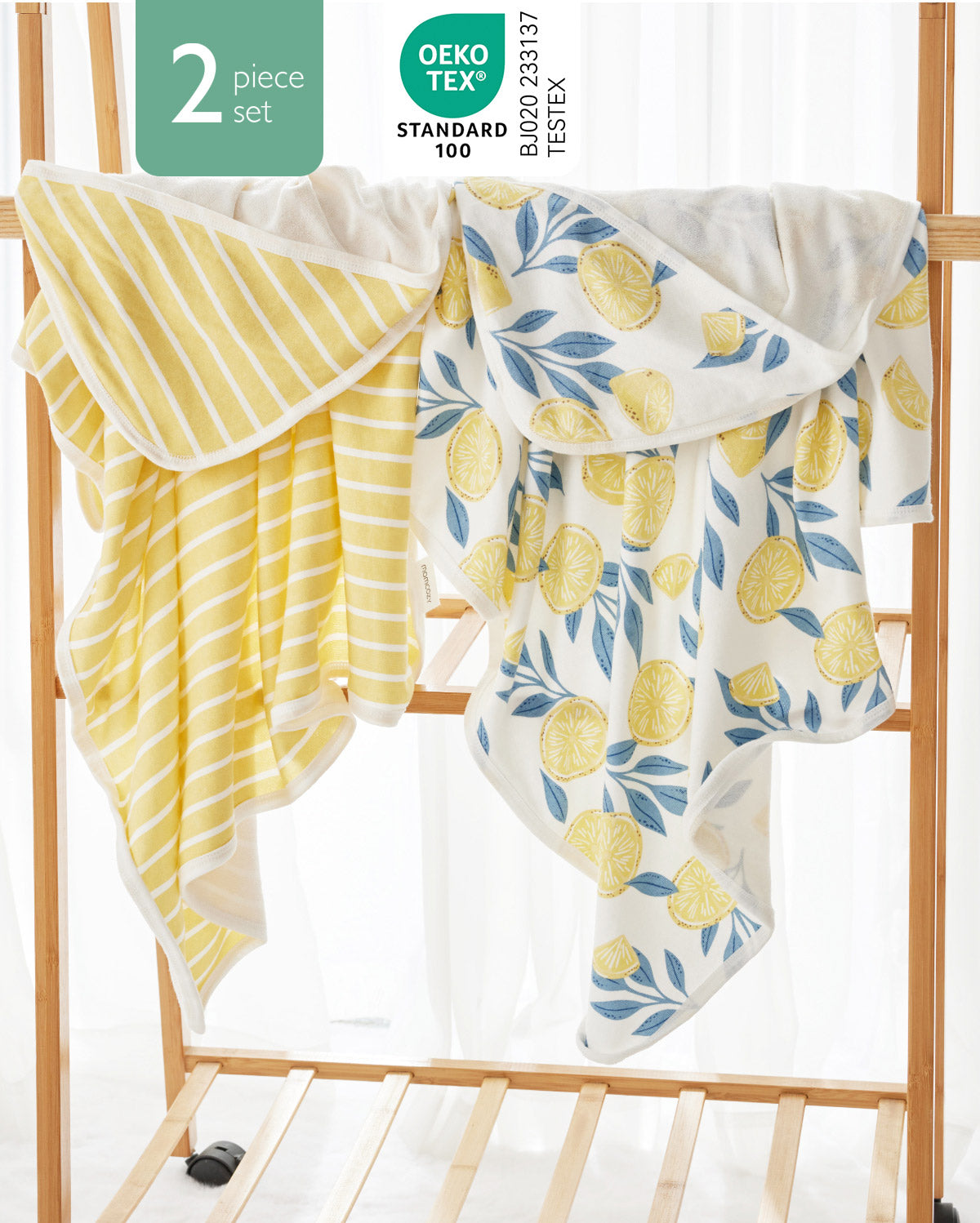 MOMCOZY BABY HOODED TELETEL FÜR NEUBORN DUUBE - 2 Zählung (Packung von 1)