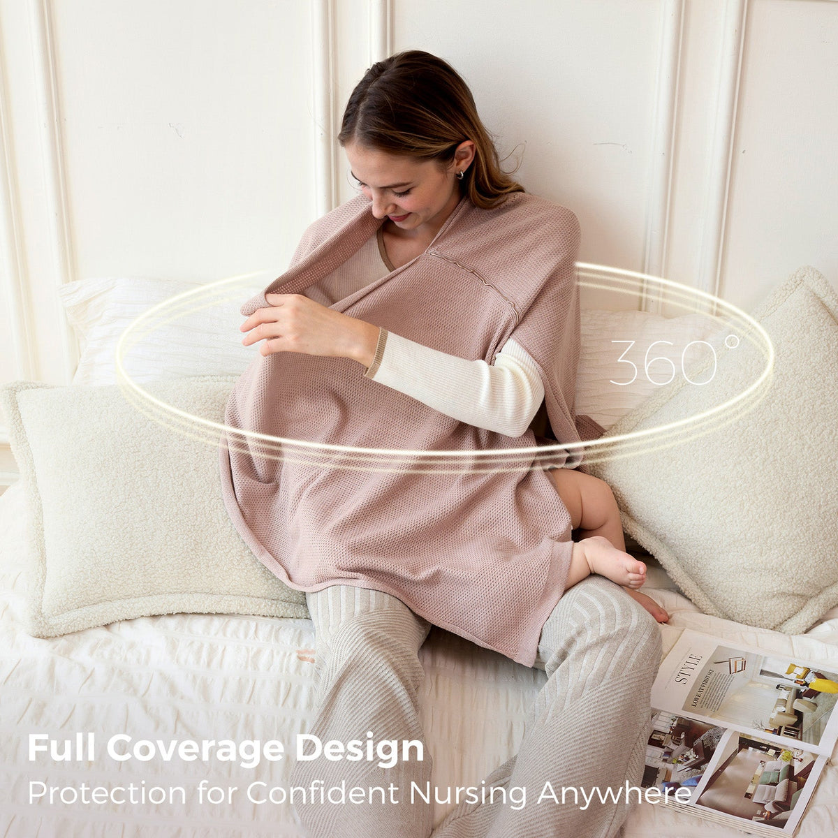 Momcozy Stilldecke – Weicher, atmungsaktiver und vielseitig verwendbarer Poncho