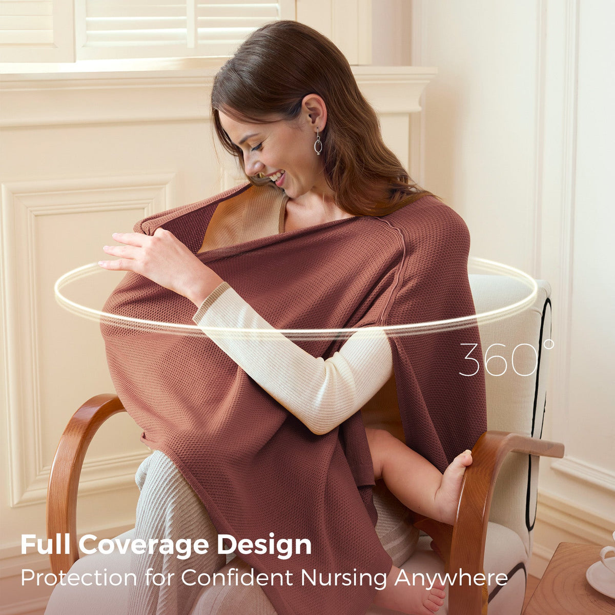 Momcozy Stilldecke – Weicher, atmungsaktiver und vielseitig verwendbarer Poncho