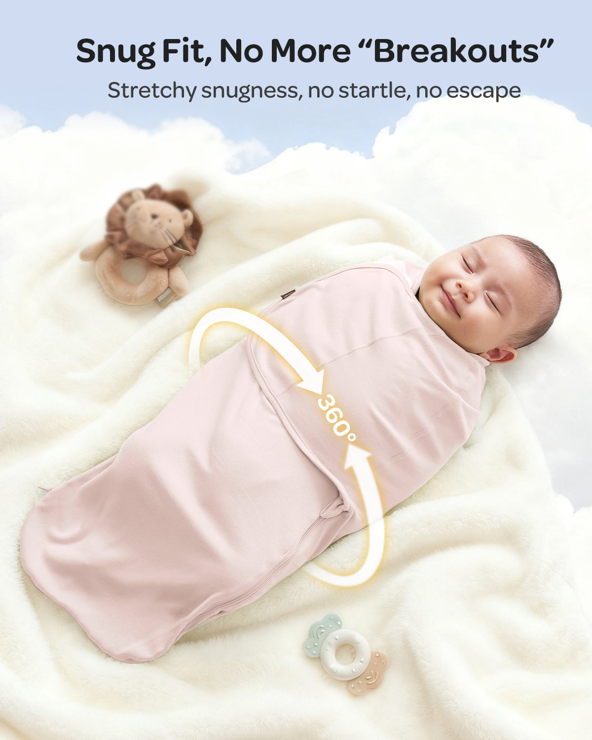 Momcozy Easy-Pucktuch für Babys von 0–3 Monaten