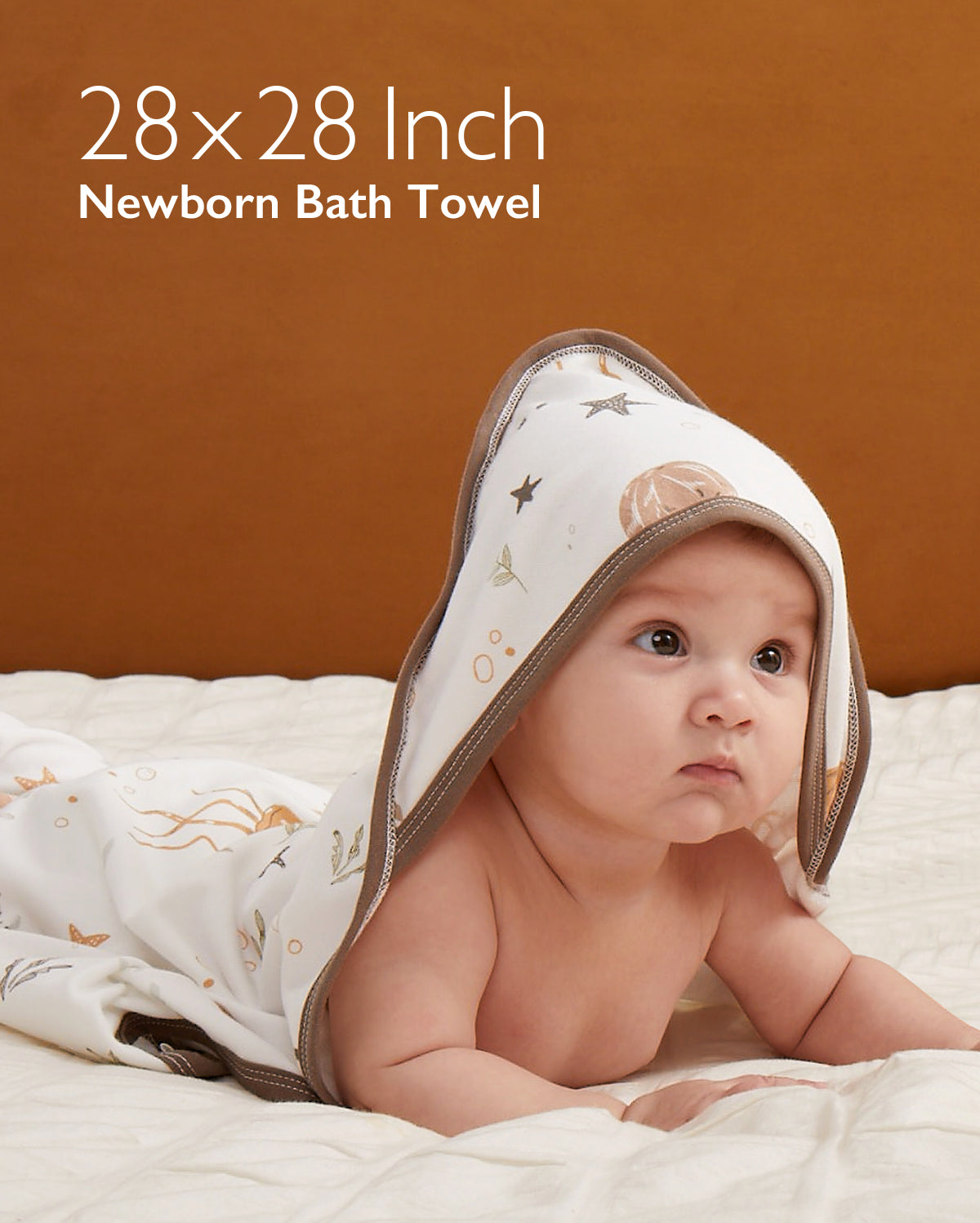 MOMCOZY BABY HOODED TELETEL FÜR NEUBORN DUUBE - 2 Zählung (Packung von 1)