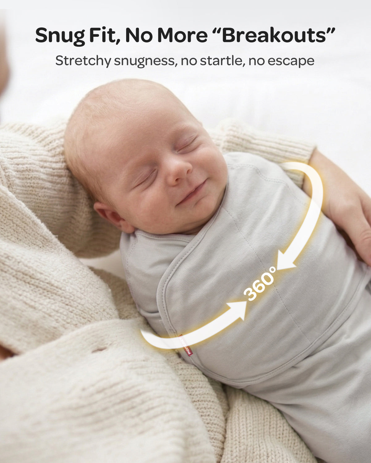 Momcozy Easy-Pucktuch für Babys von 0–3 Monaten
