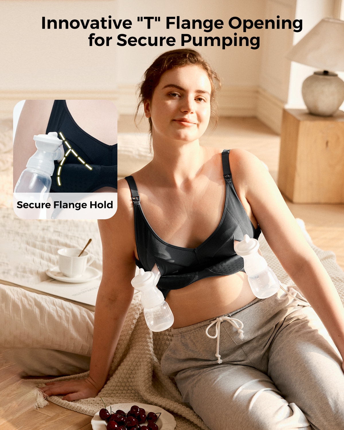 Momcozy Tencel™-Gewebe Kabelloser & nahtloser Pump-BH