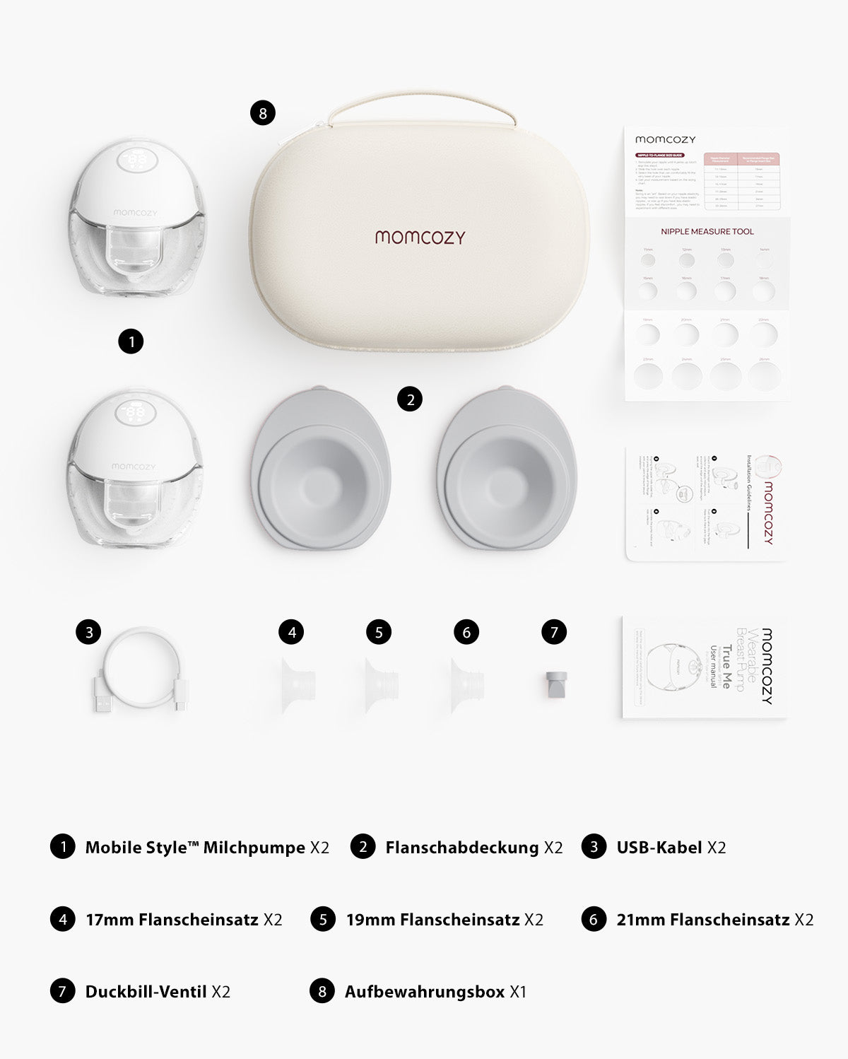 Momcozy Mobile Style™ Freihändige Milchpumpe | M6
