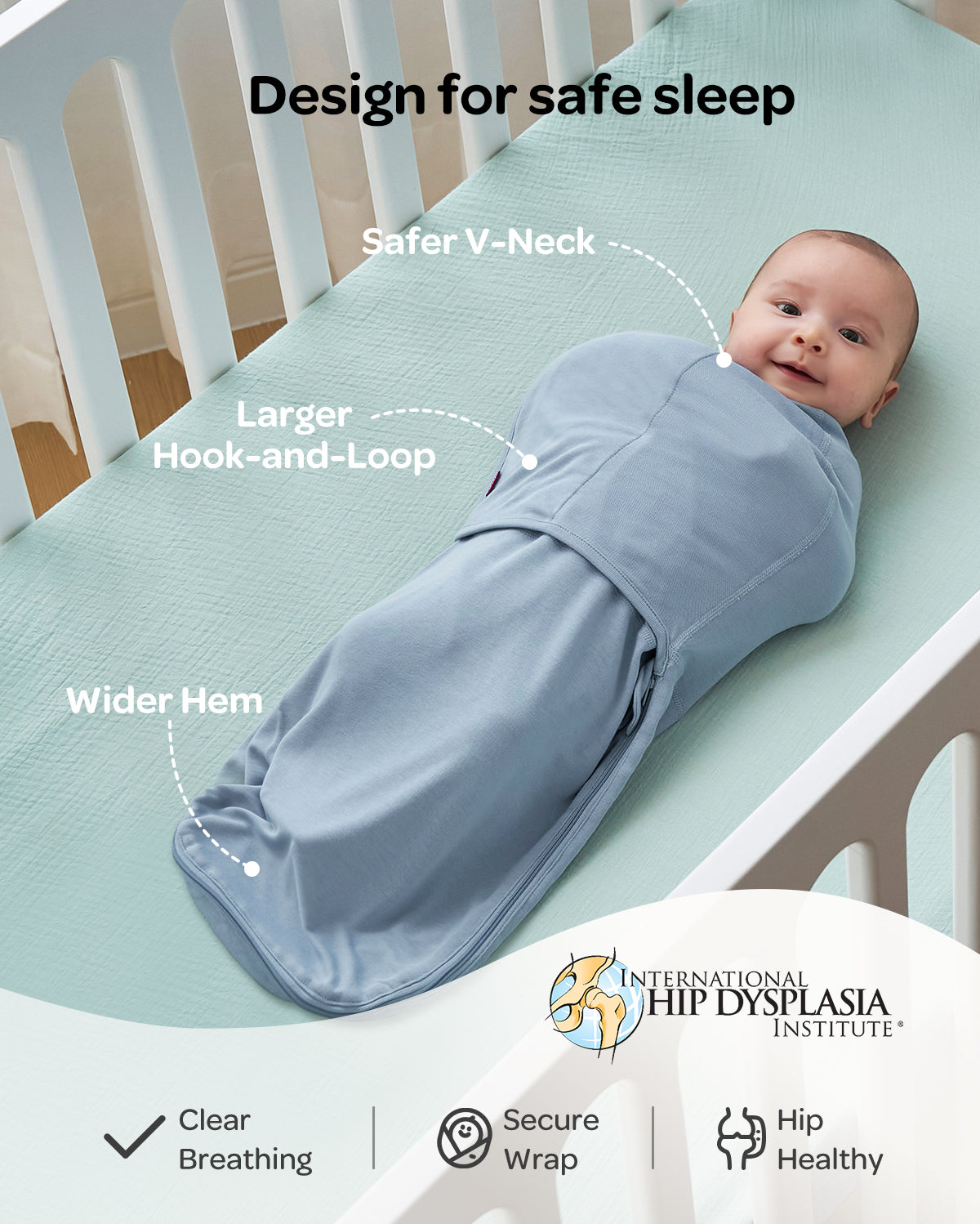 Momcozy Easy-Pucktuch für Babys von 0–3 Monaten