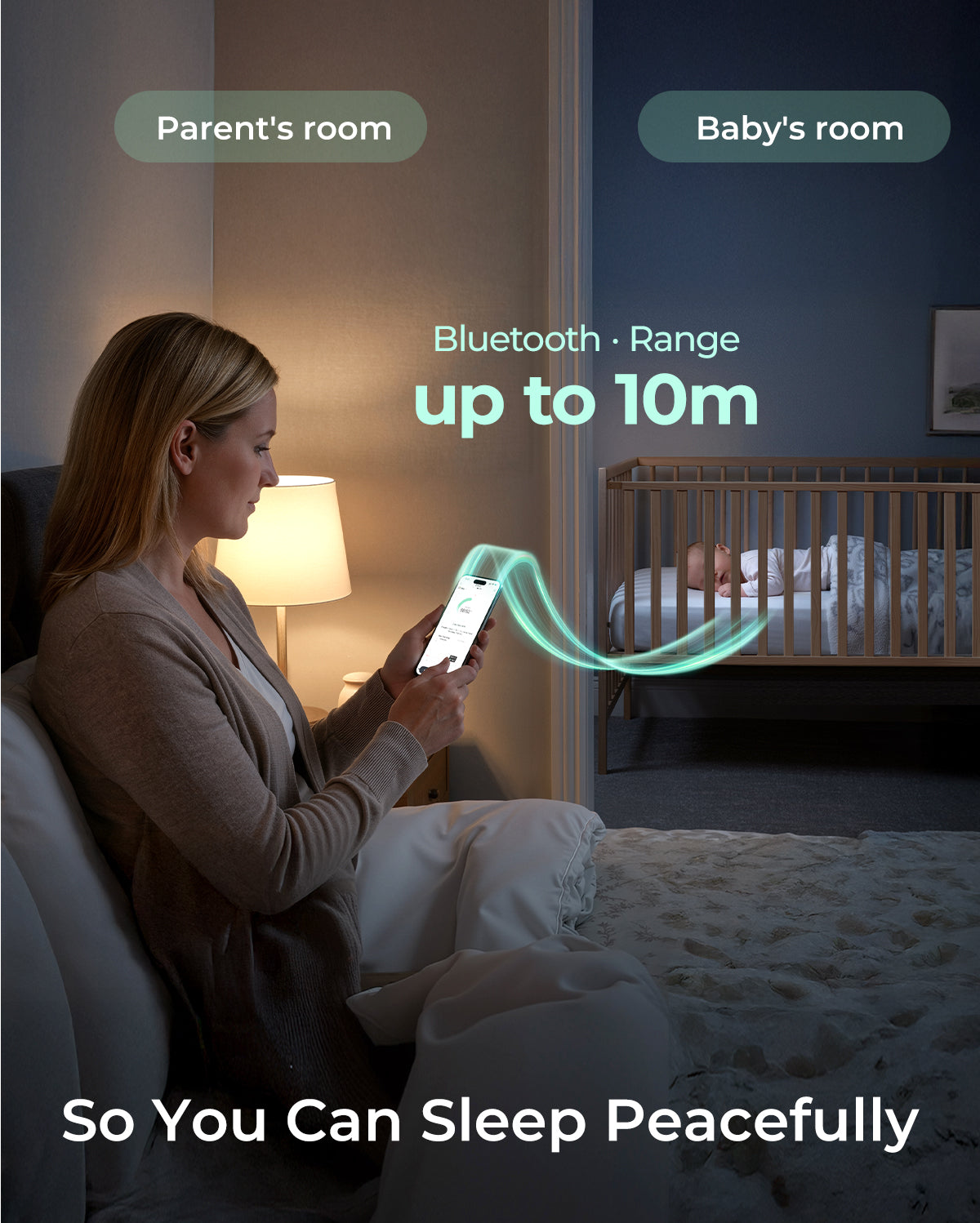 Momcozy Smartes Babythermometer – Medizinische Genauigkeit & Echtzeit-Überwachung per App