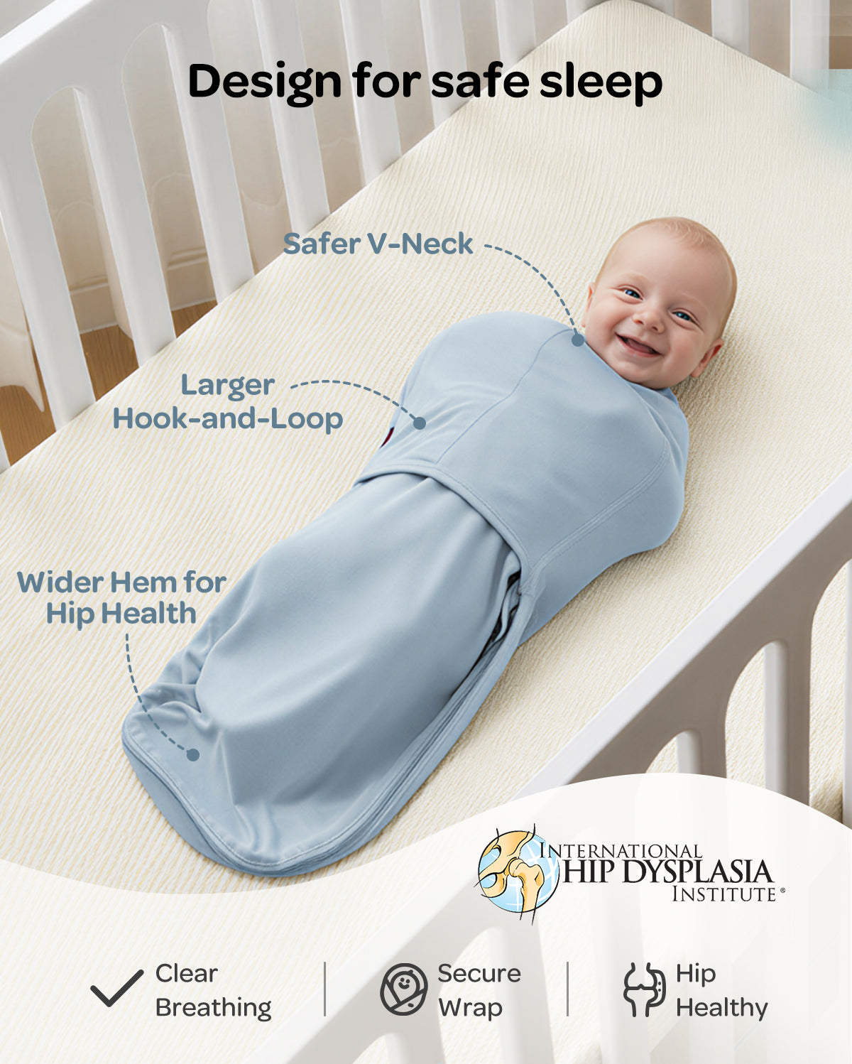 Momcozy Easy-Pucktuch für Babys von 0–3 Monaten