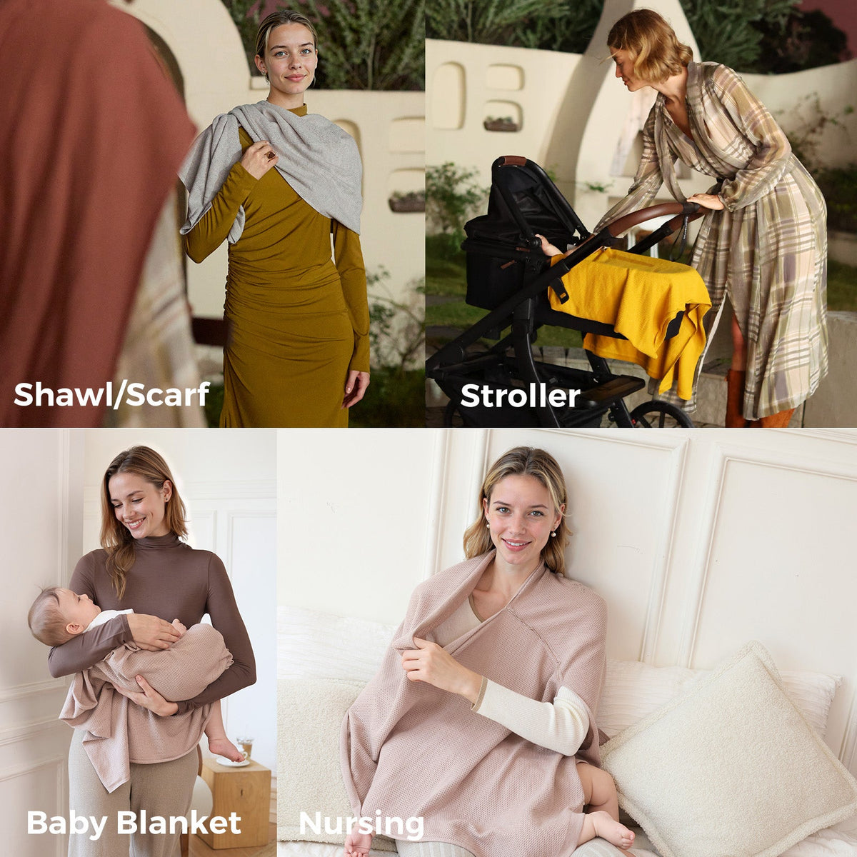 Momcozy Stilldecke – Weicher, atmungsaktiver und vielseitig verwendbarer Poncho