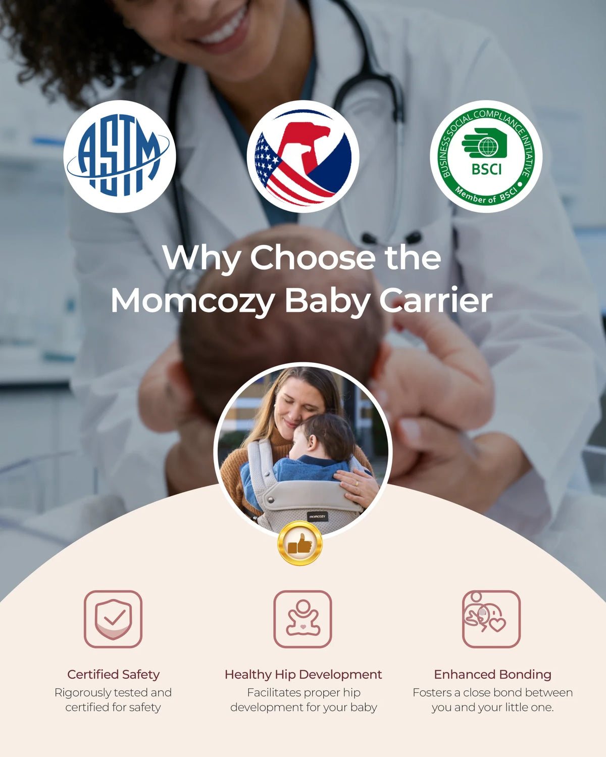 Momcozy Move2Fit Hüftsitztrage
