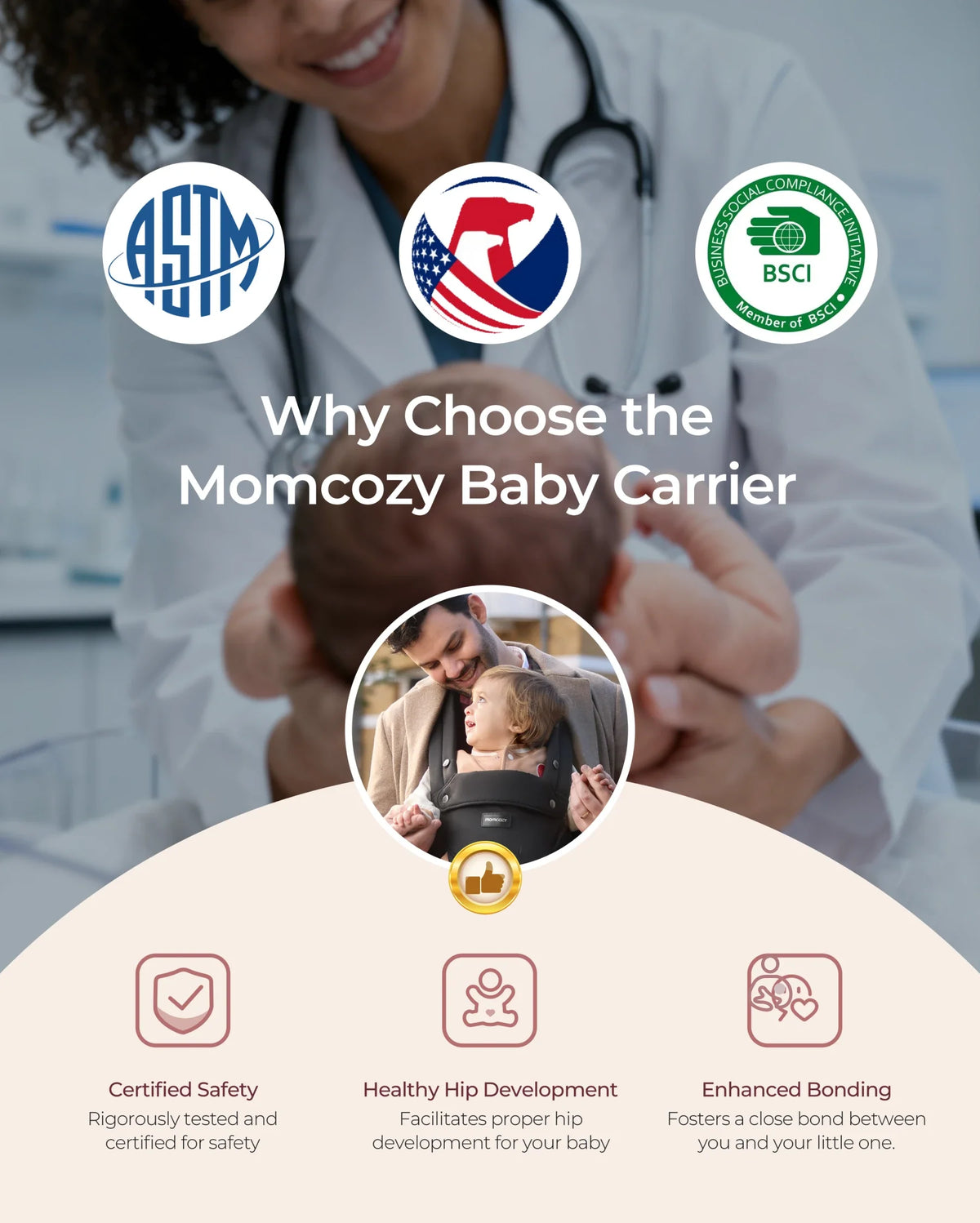 Momcozy Move2Fit Hüftsitztrage