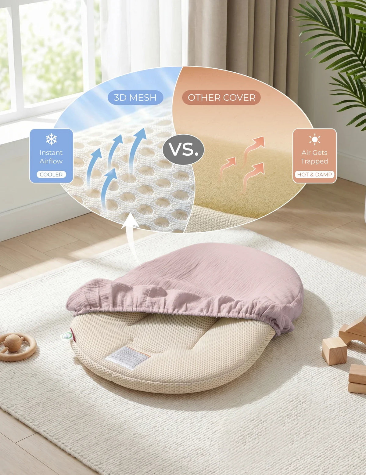 Momcozy Baby Loungers for 0-6M