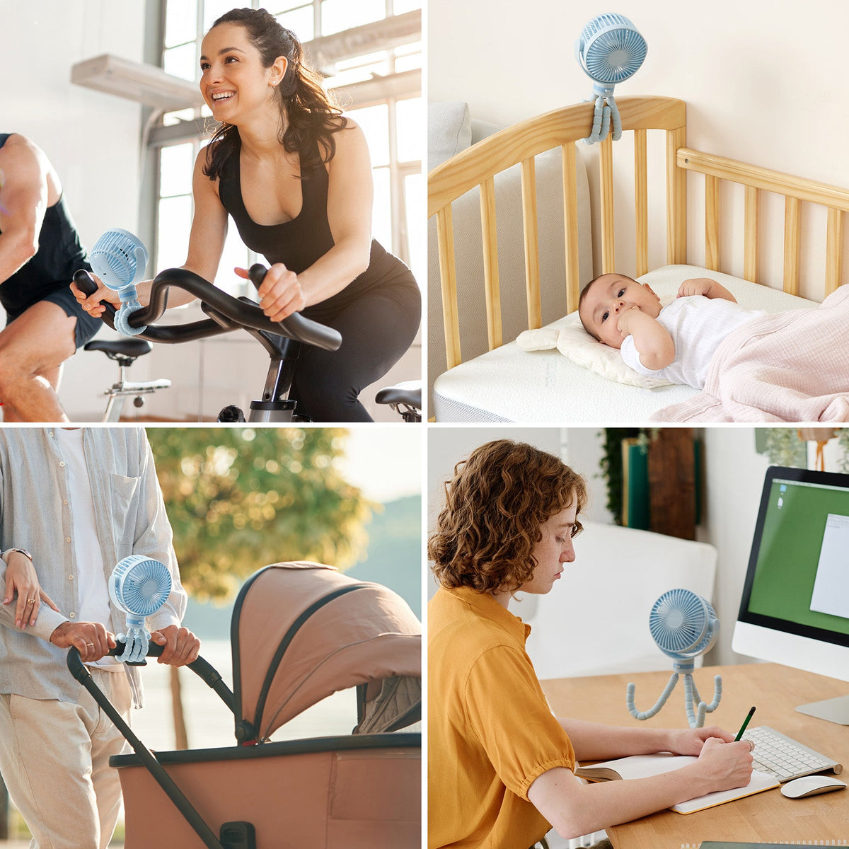 Wiederaufladbarer USB-Handventilator für die Reise