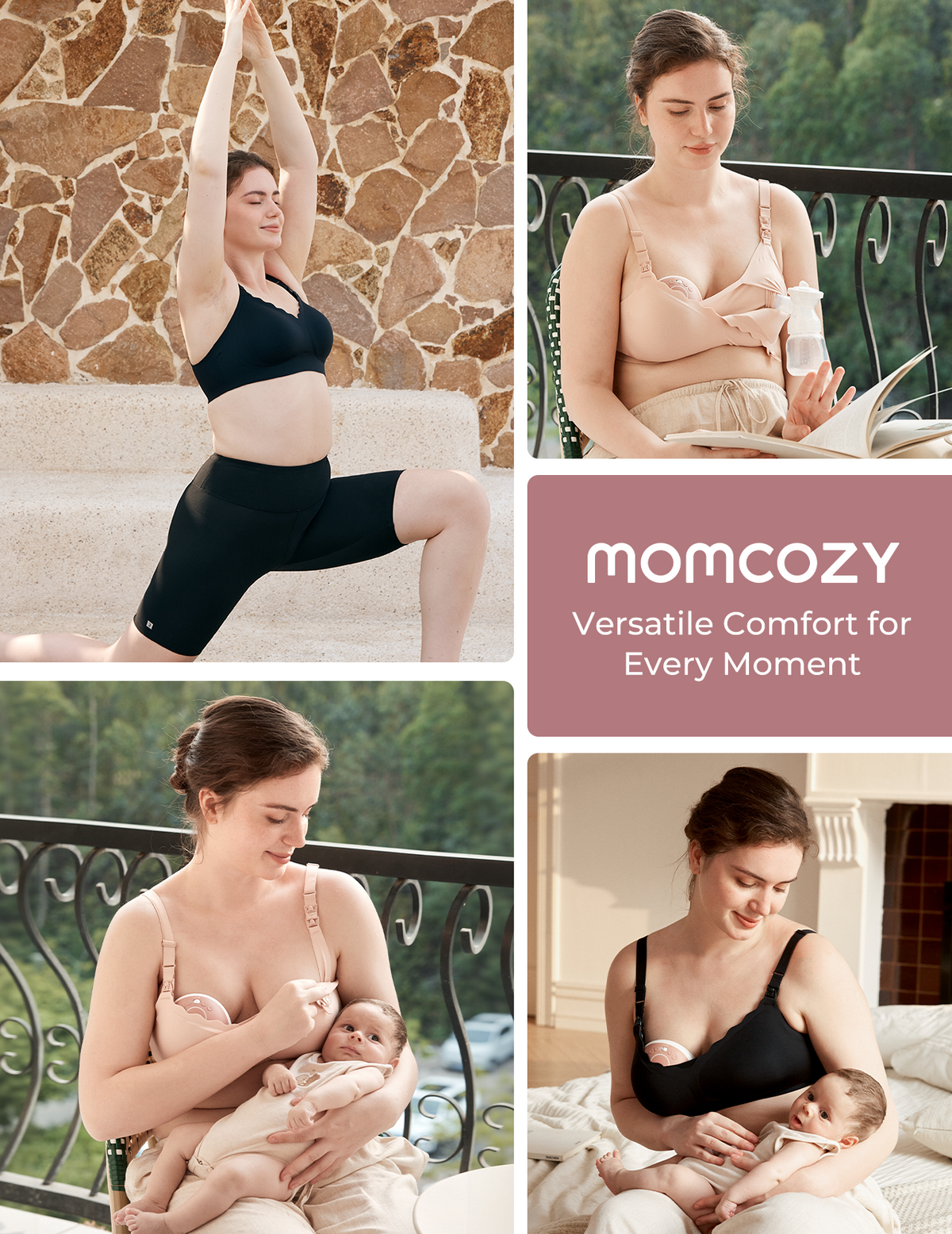 Momcozy Kühlender freihändiger Still- und Pump-BH