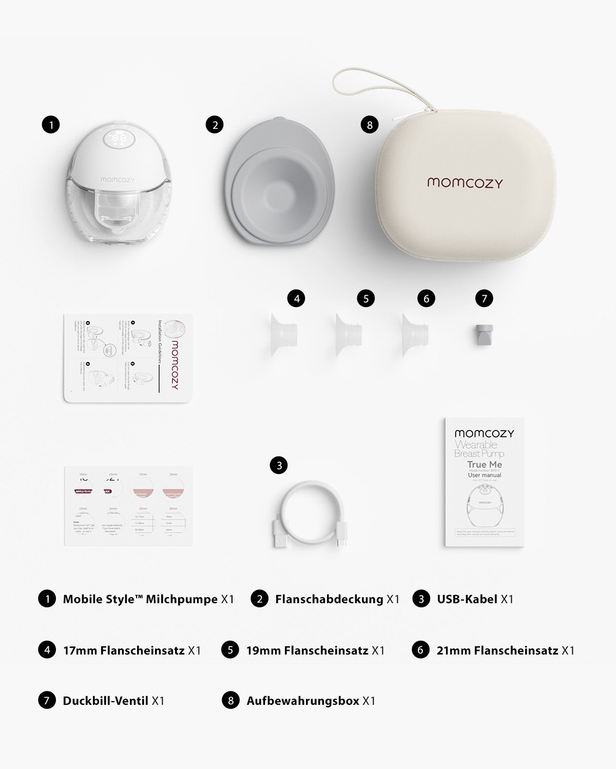 Momcozy Mobile Style™ Freihändige Milchpumpe | M6