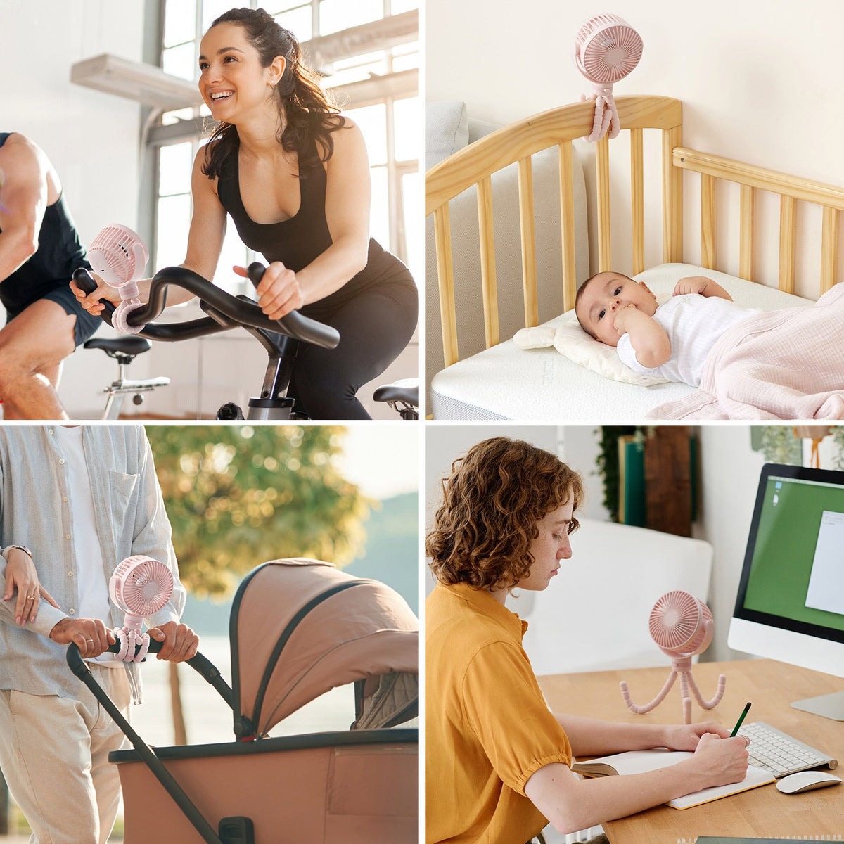 Wiederaufladbarer USB-Handventilator für die Reise