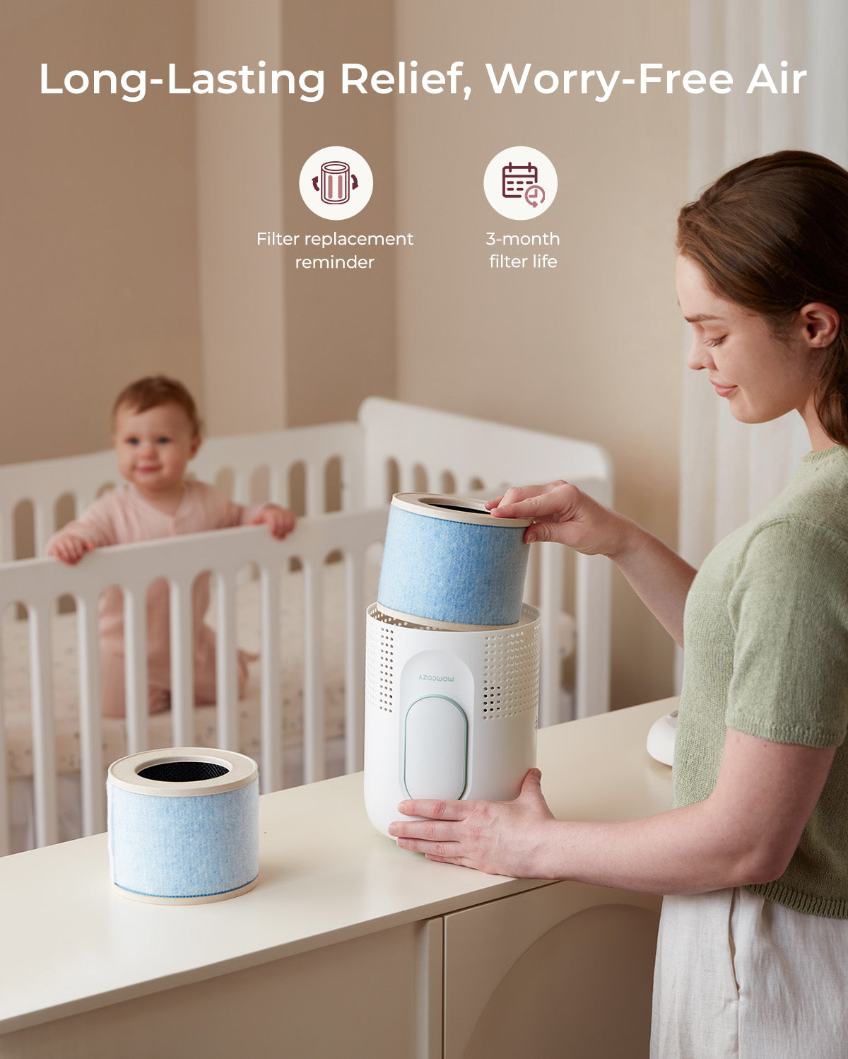 Momcozy CozyBreath Baby-Luftreiniger
