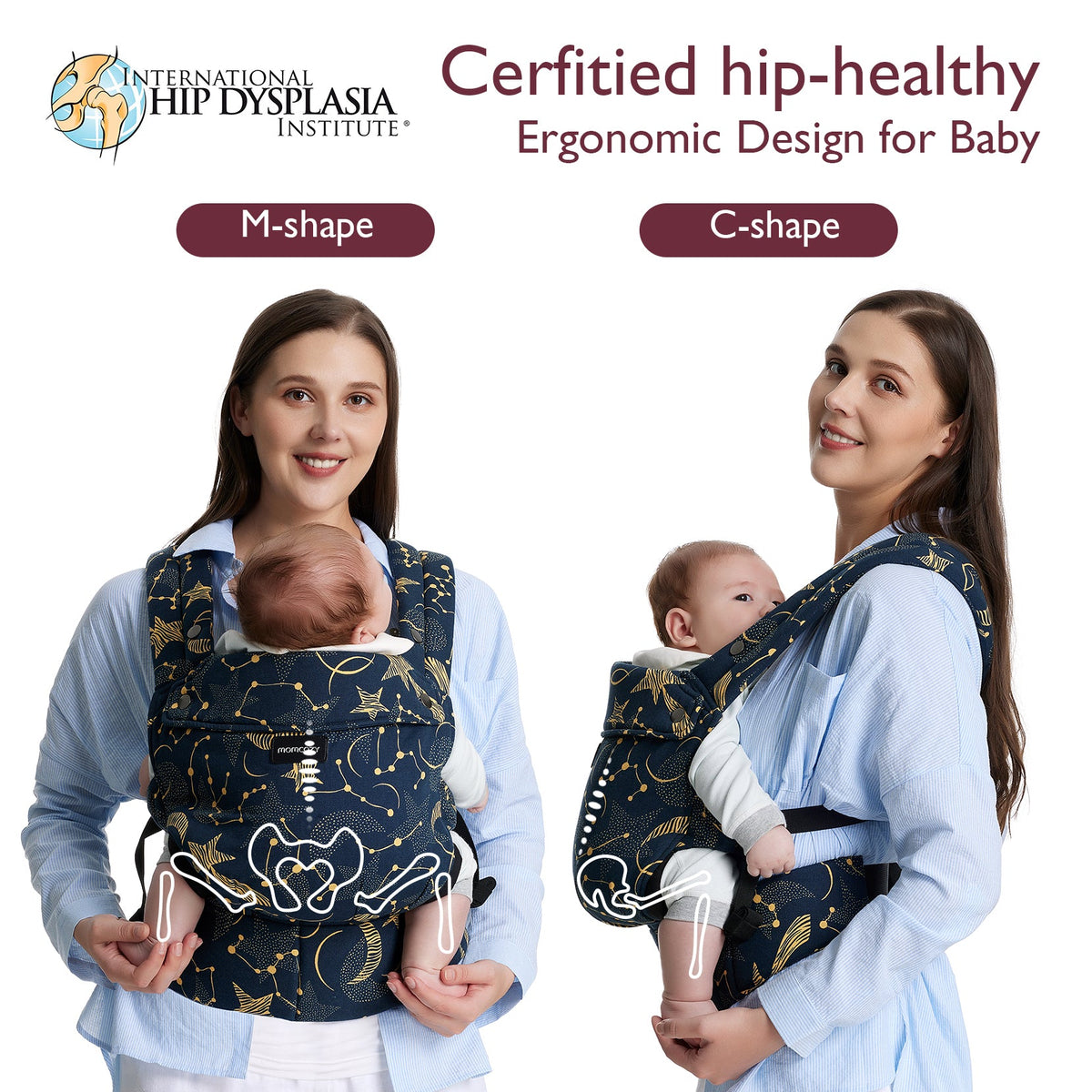 Momcozy PureHug Babytrage - Ergonomisch, gemütlich und federleicht