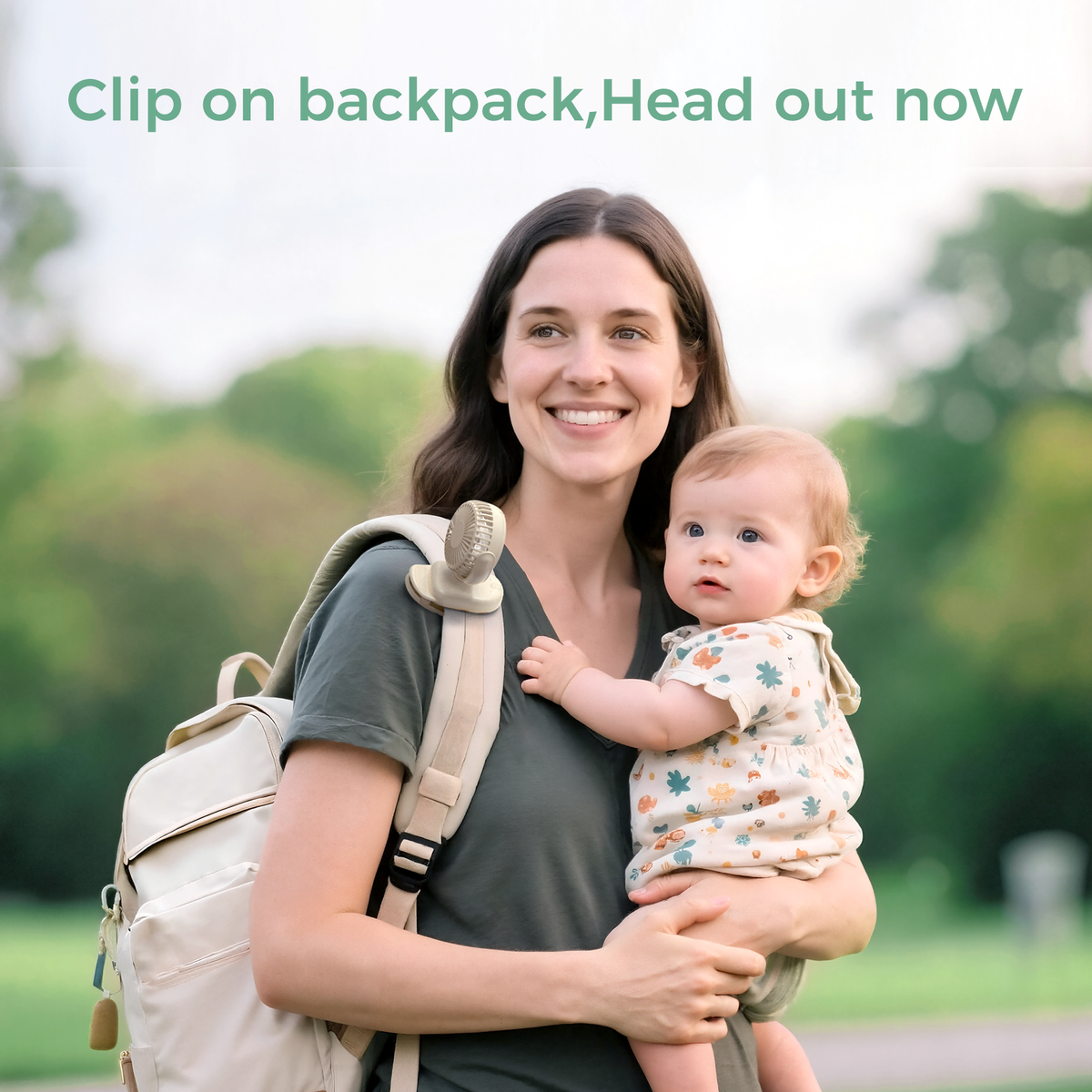 Momcozy Clip-On 4-Gang Kinderwagen-Ventilator