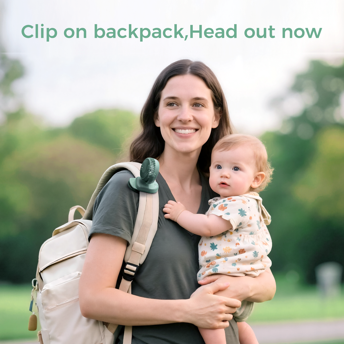 Momcozy Clip-On 4-Gang Kinderwagen-Ventilator