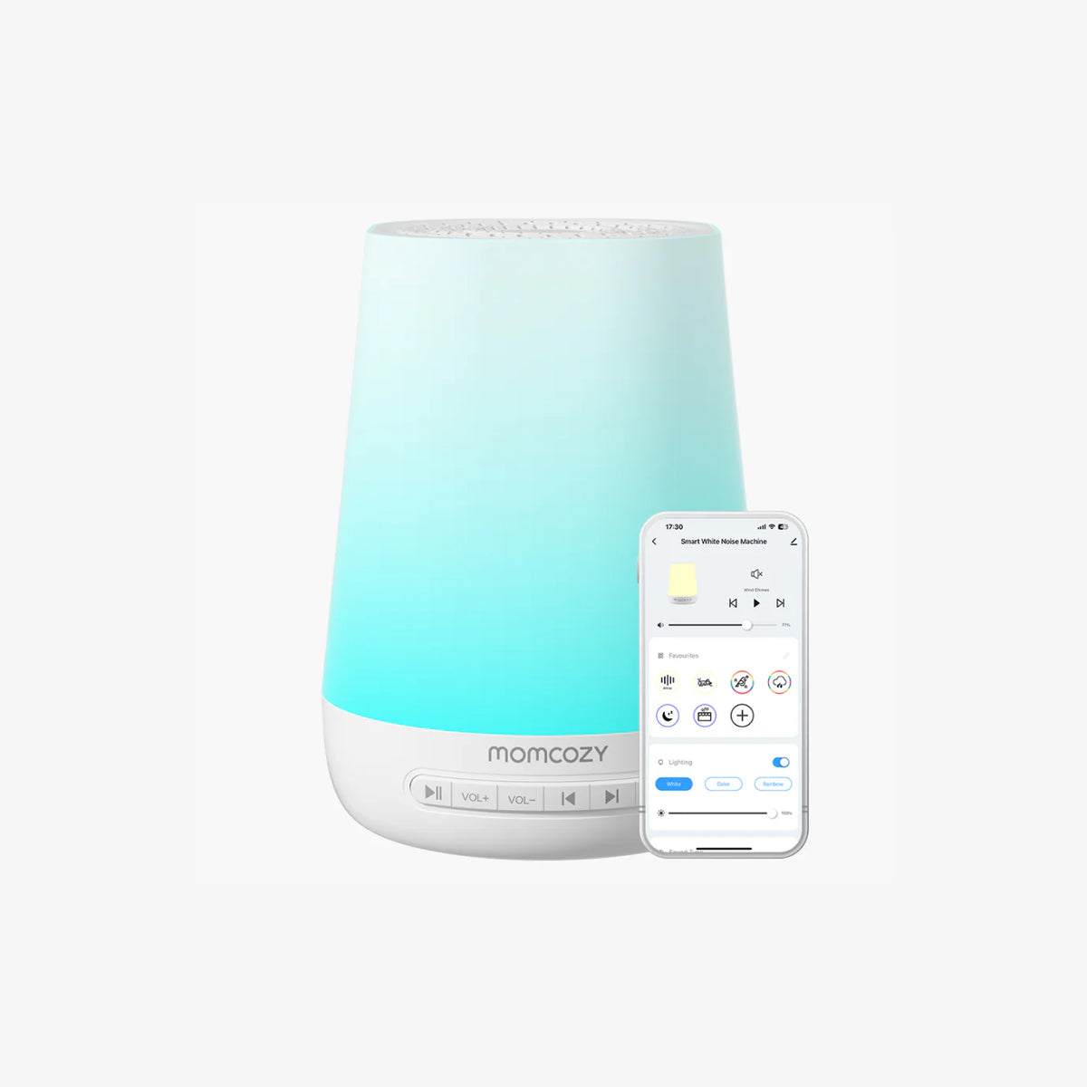 Intelligente Baby Sound Maschine - App Fernbedienung