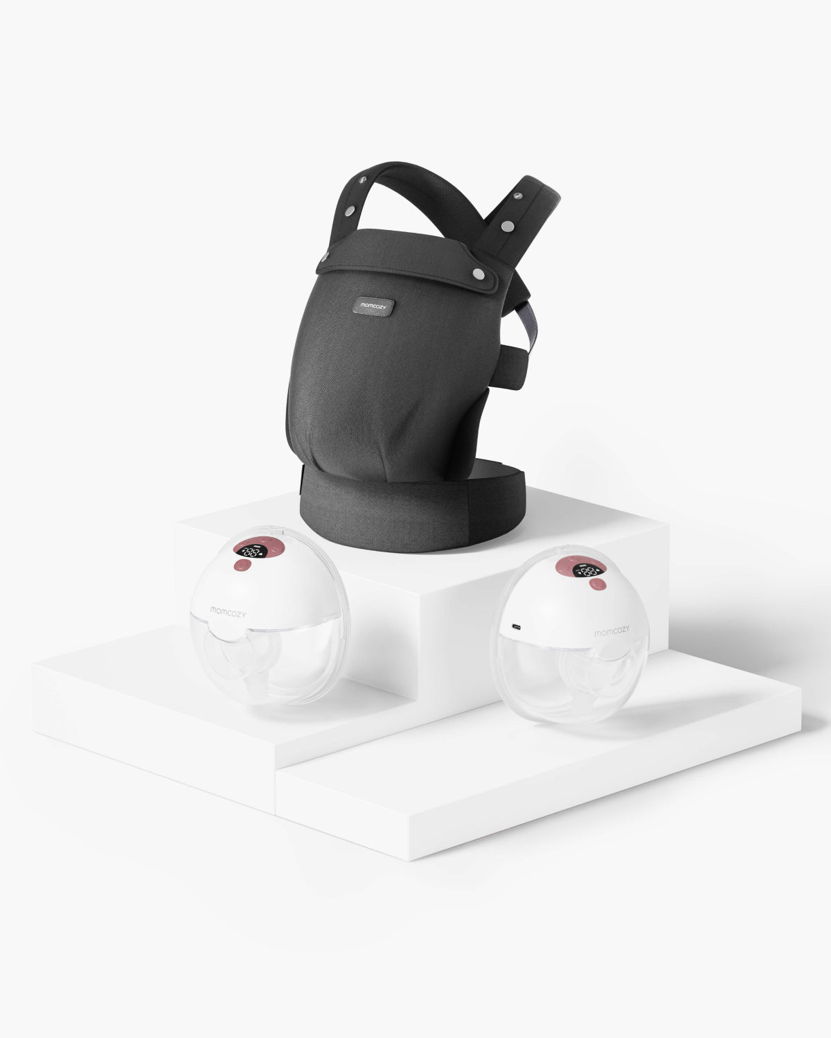 On-the-Go Bundle: M5 Smart freihändige Milchpumpe und PureHug Babytrage