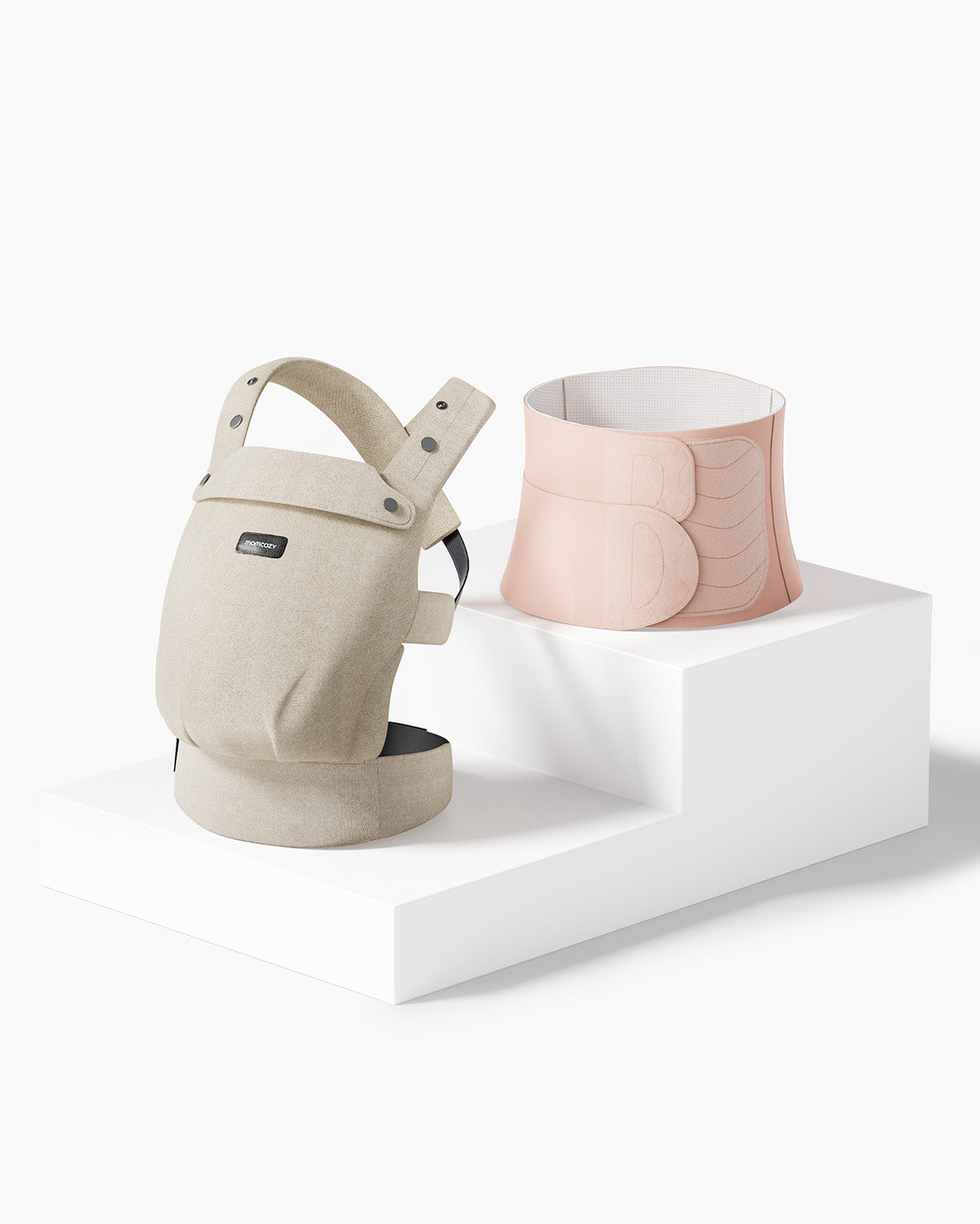Erholung Bundle: PureHug Babytrage Khaki Farbe und Postpartum Petite Bauchband