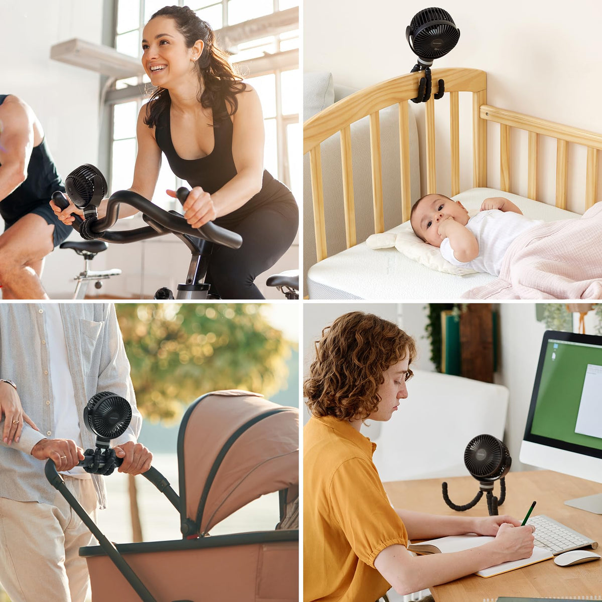 Wiederaufladbarer USB-Handventilator für die Reise