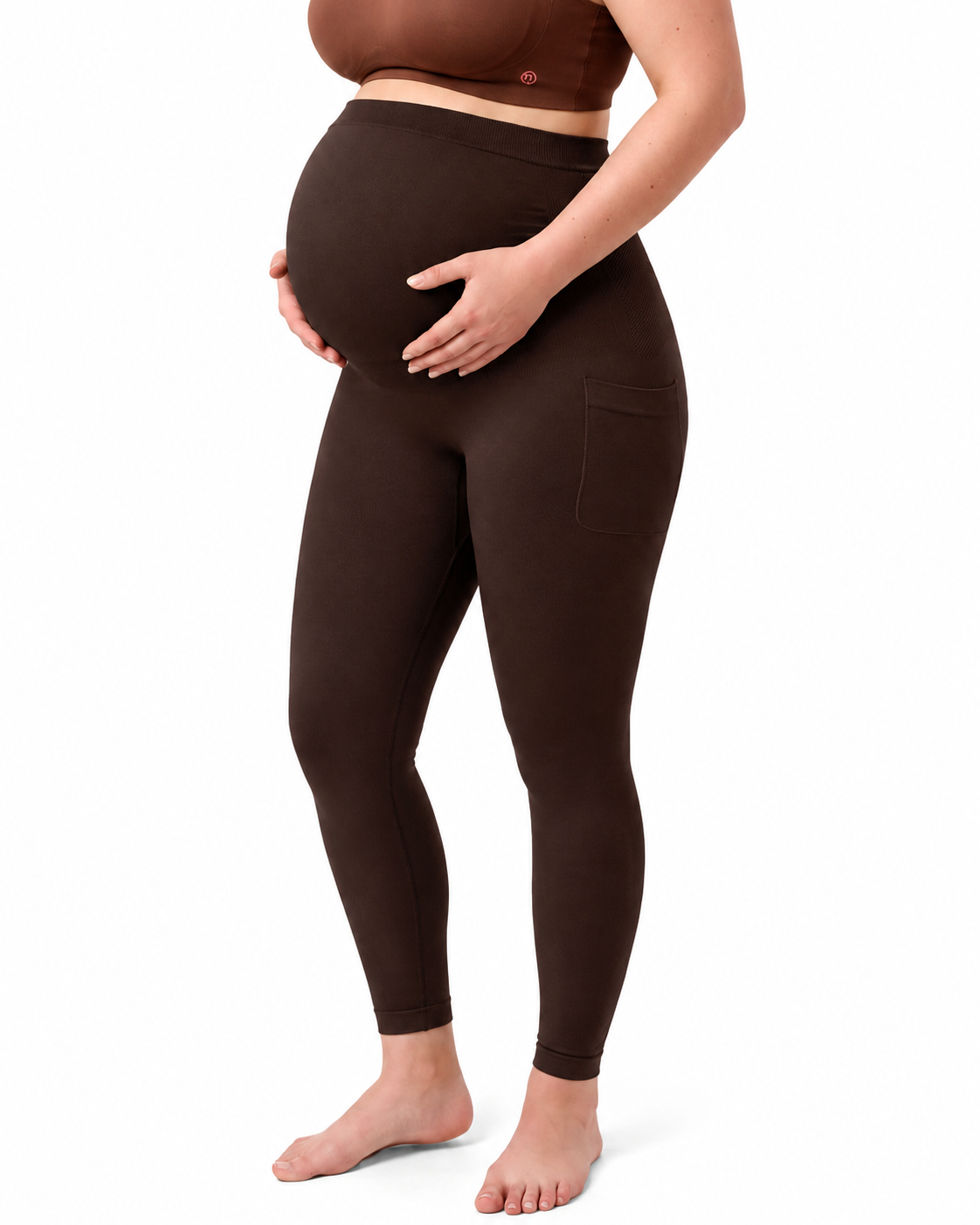 Umstandsleggings über dem Bauch – Umstands-Yogahosen