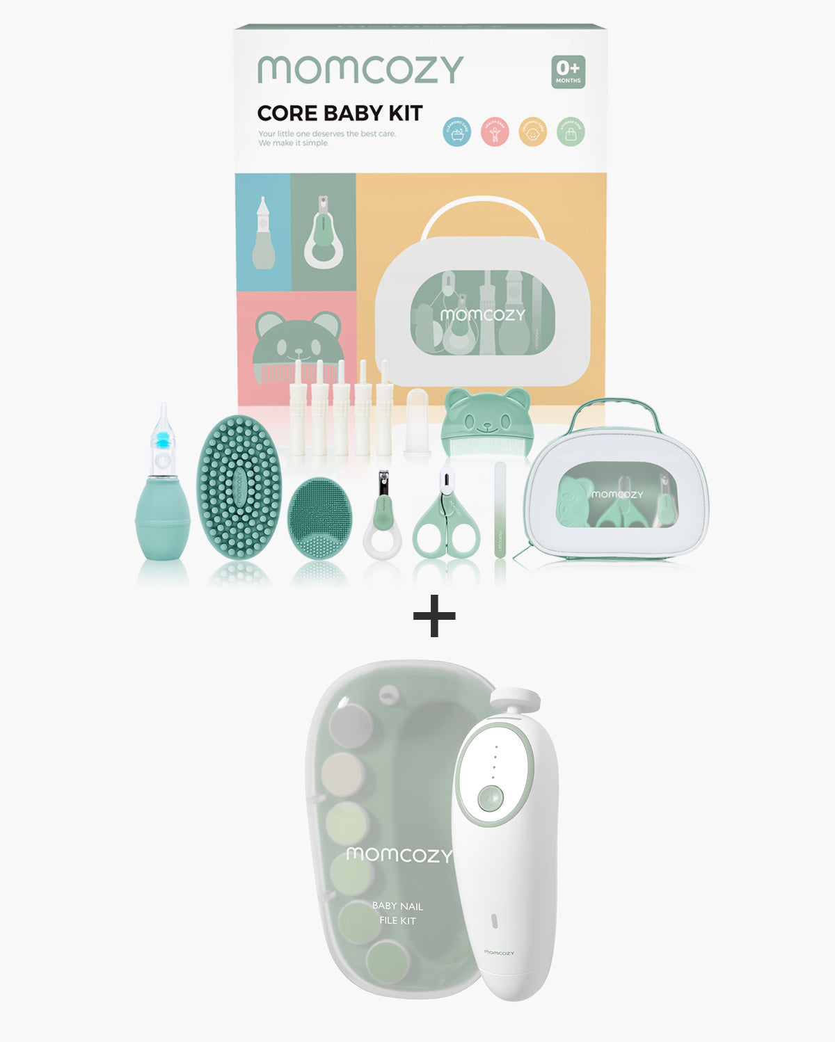 Momcozy All-in-One Basis-Babyset & Elektrische Babynagelfeile