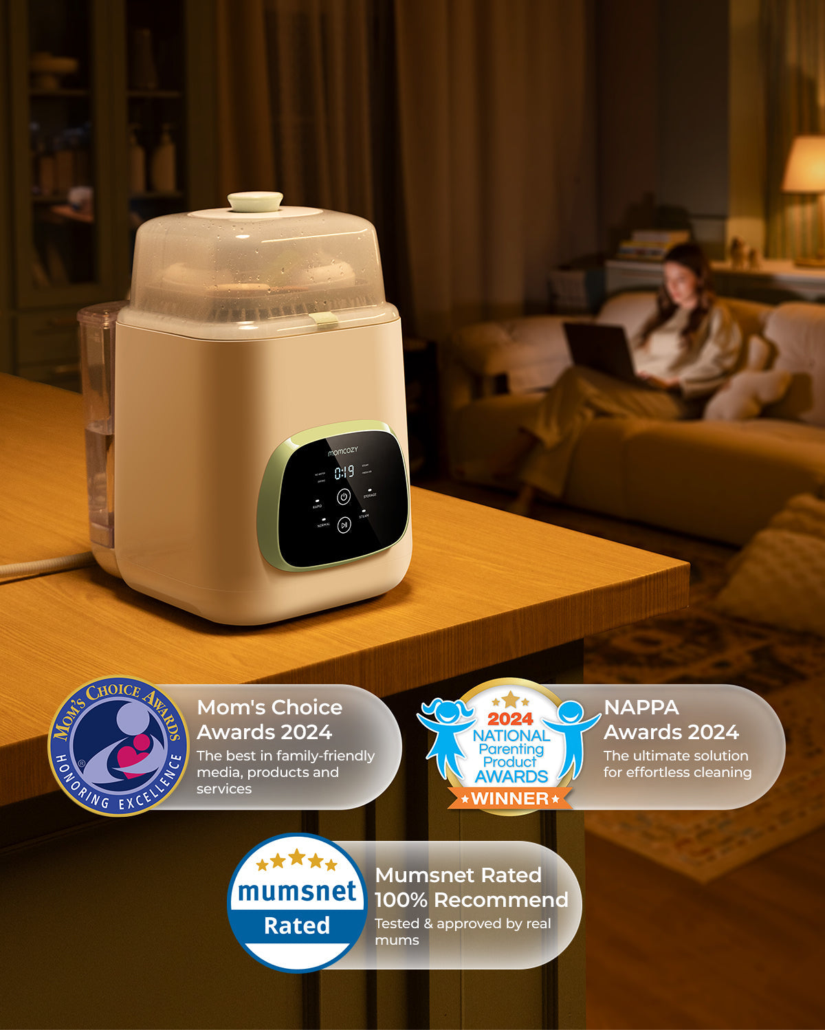 M5 Smart tragbare Milchpumpe & KleanPal Pro Flaschenreiniger und -sterilisator Bundle