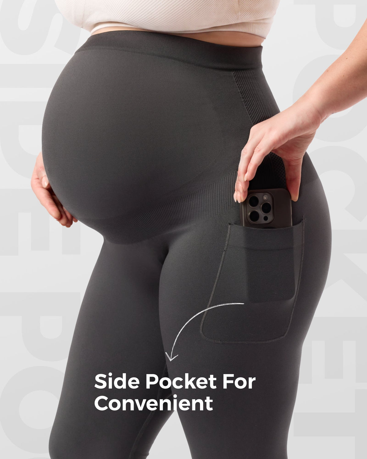 Umstandsleggings über dem Bauch – Umstands-Yogahosen