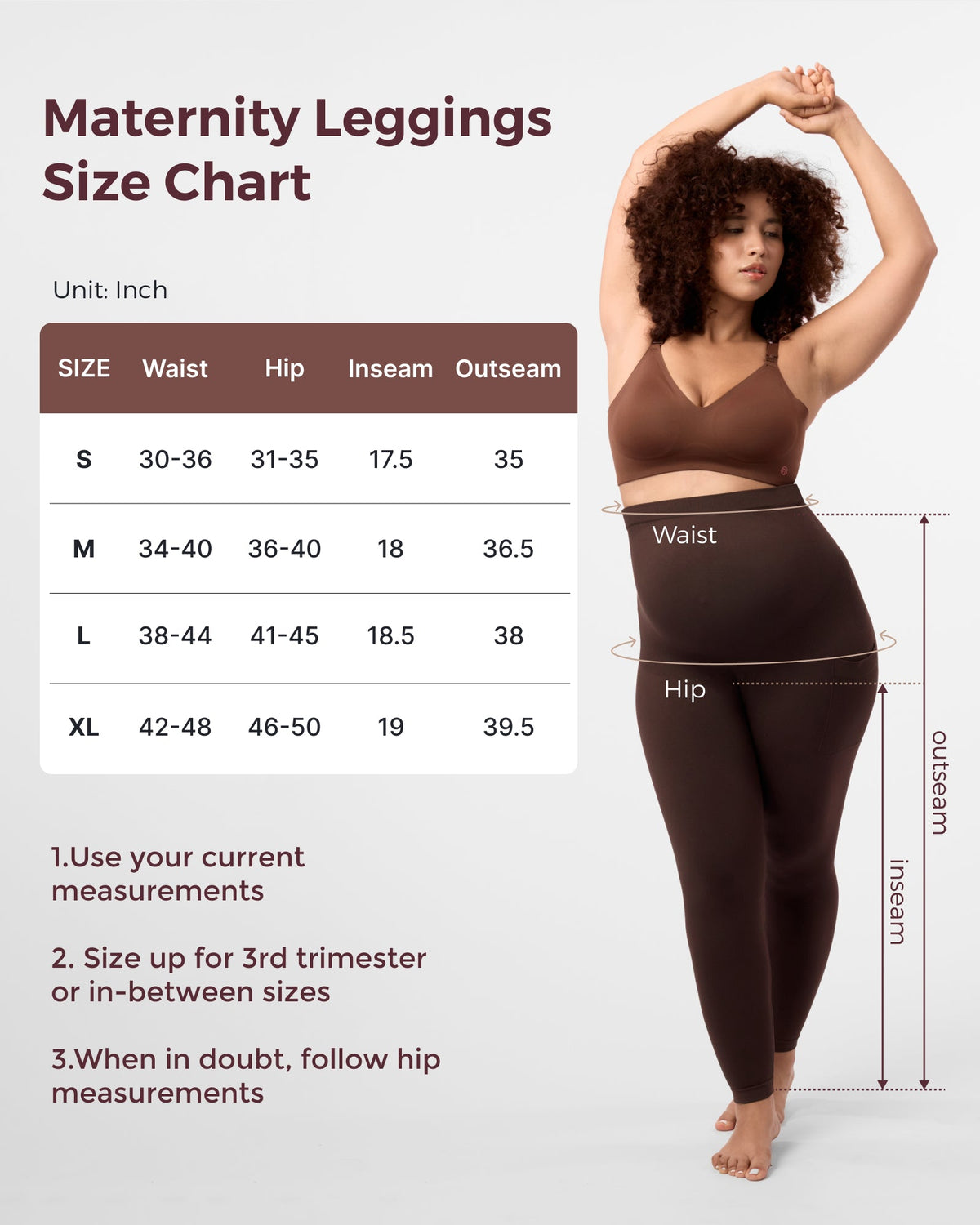 Umstandsleggings über dem Bauch – Umstands-Yogahosen