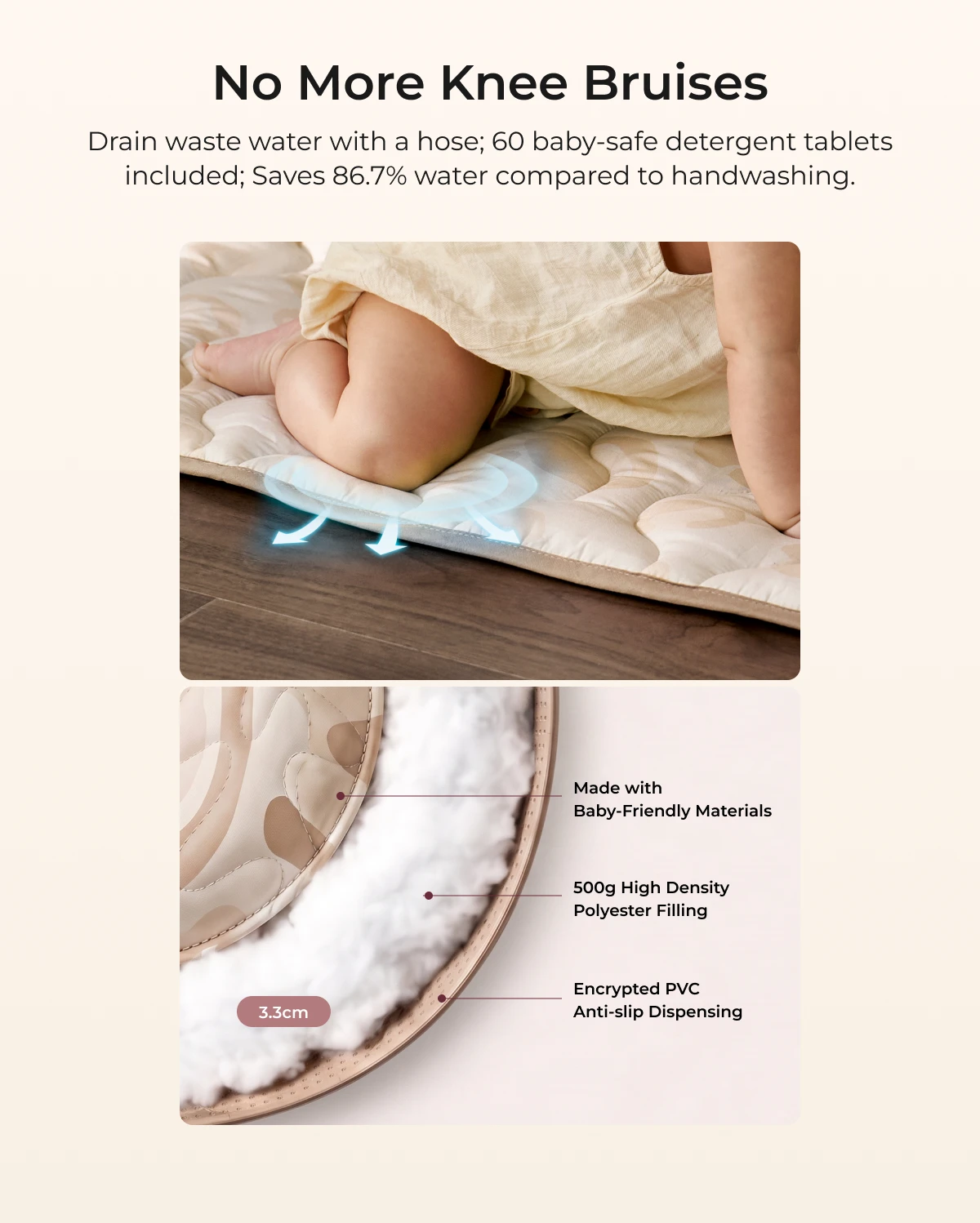 Momcozy Kühlung Komfort Baby Portable Playmat