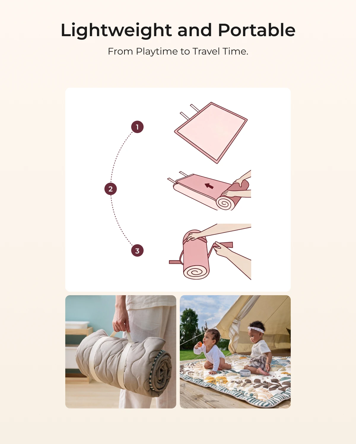 Momcozy Kühlung Komfort Baby Portable Playmat
