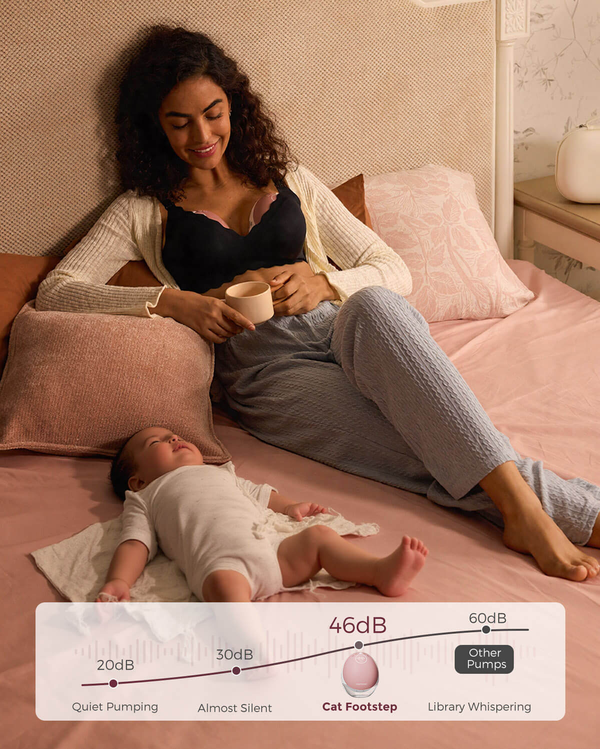 Pumpen & Reinigen Bundle: M9 freihändige Milchpumpe und KleanPal Pro Babyflaschenreiniger und Sterilisator