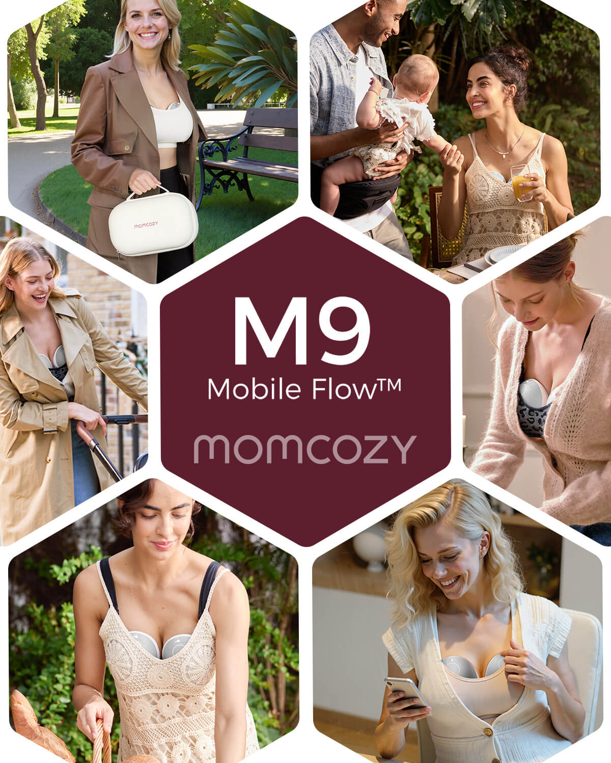 Mobile Flow™ Milchpumpe M9 + 120 Muttermilchbeutel