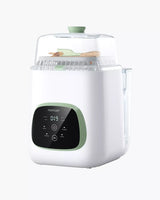 Momcozy KleanPal Pro Flaschenreiniger in Weiß-Grün mit Touch-Display und Wassertank