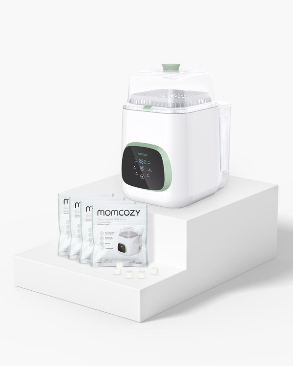 Momcozy KleanPal Pro Flaschenreiniger im Set mit Reinigungstabletten