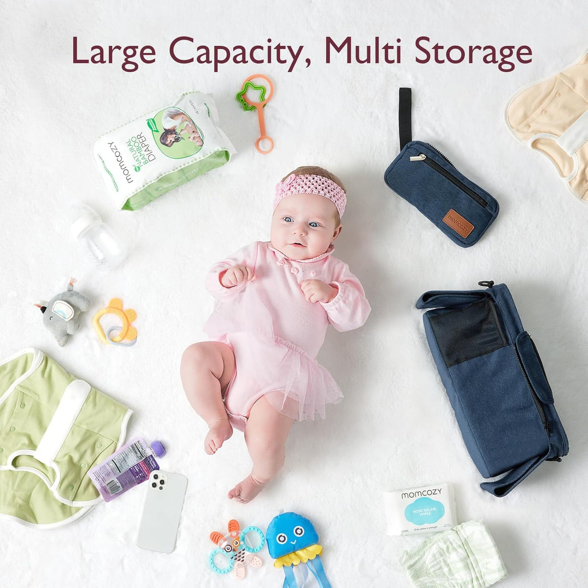 Momcozy Kinderwagenorganizer - All-in-One-Becherhalter & Haustierkinderwagen