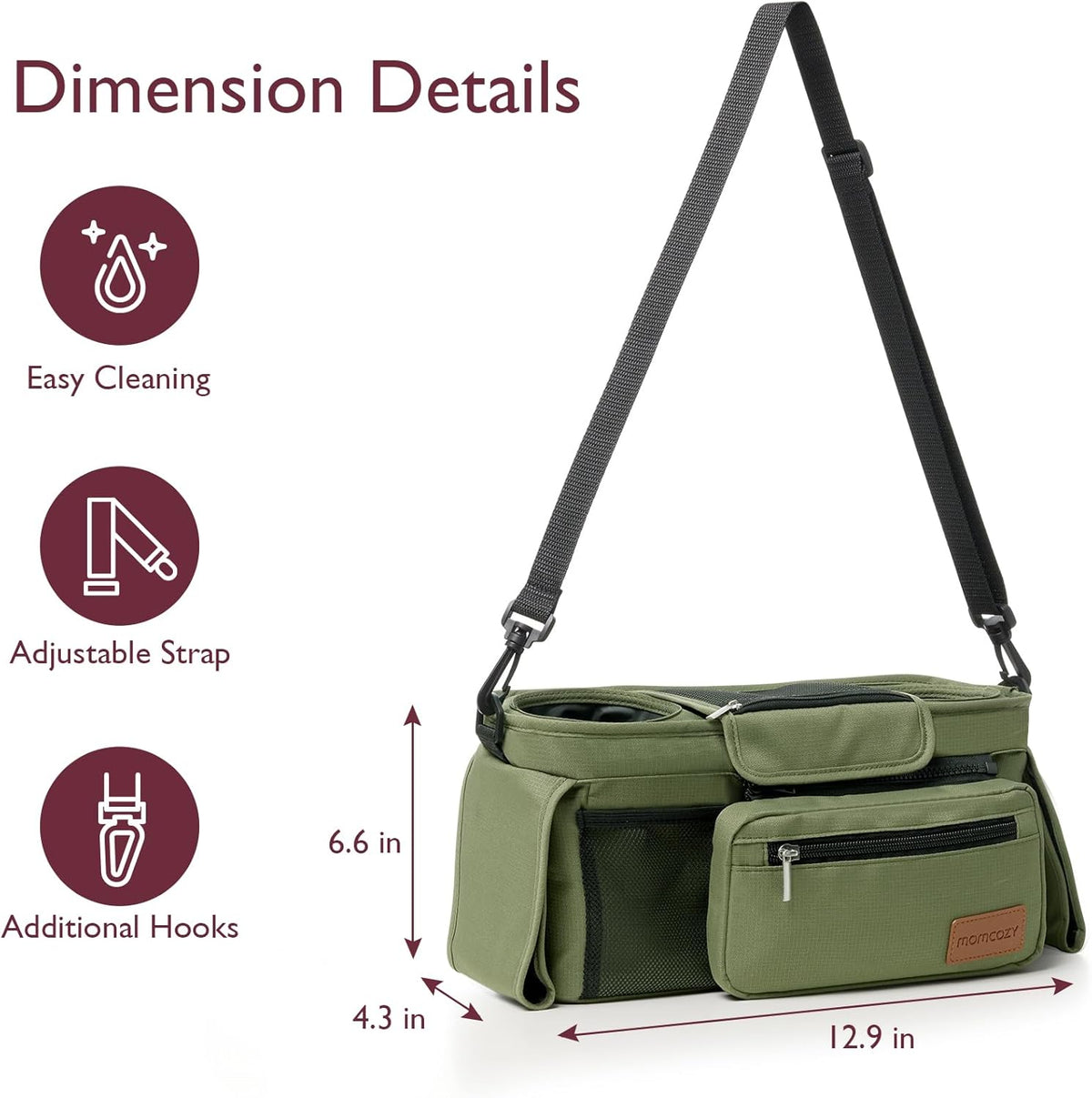 Momcozy Kinderwagenorganizer - All-in-One-Becherhalter & Haustierkinderwagen