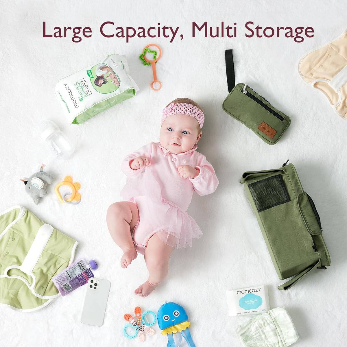 Momcozy Kinderwagenorganizer - All-in-One-Becherhalter & Haustierkinderwagen