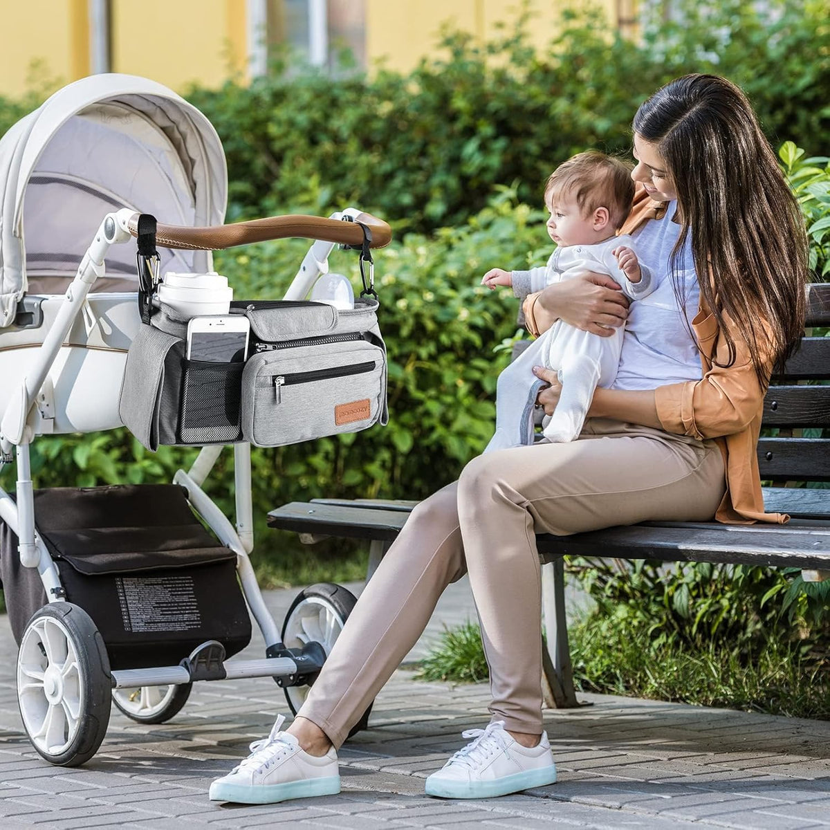 Momcozy Kinderwagenorganizer - All-in-One-Becherhalter & Haustierkinderwagen